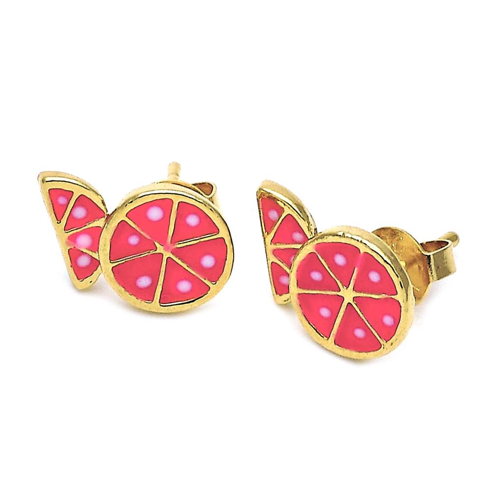 Watermelon Studs - 18k Gold Filled