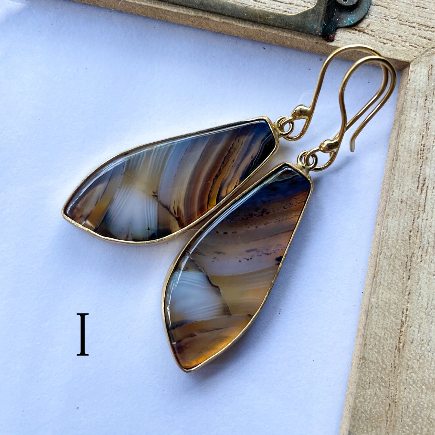 Montana Agate Earrings - Alchemia