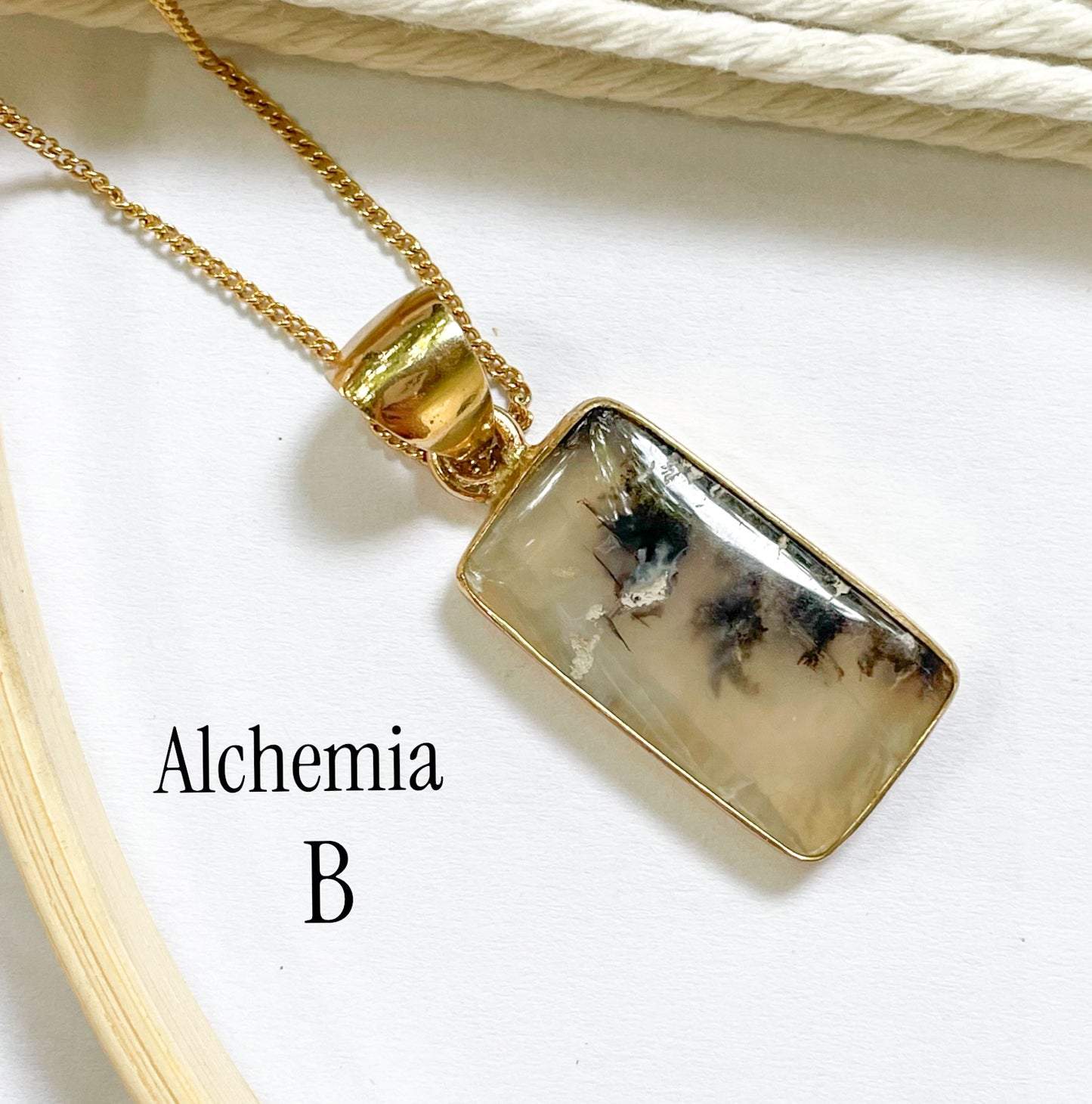 Natural Dendrite Opal Collection - Both Metals