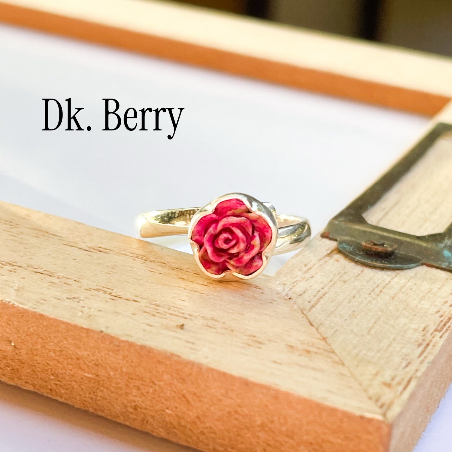 Colorful PIXIE Flower Ring - Solid Sterling Silver