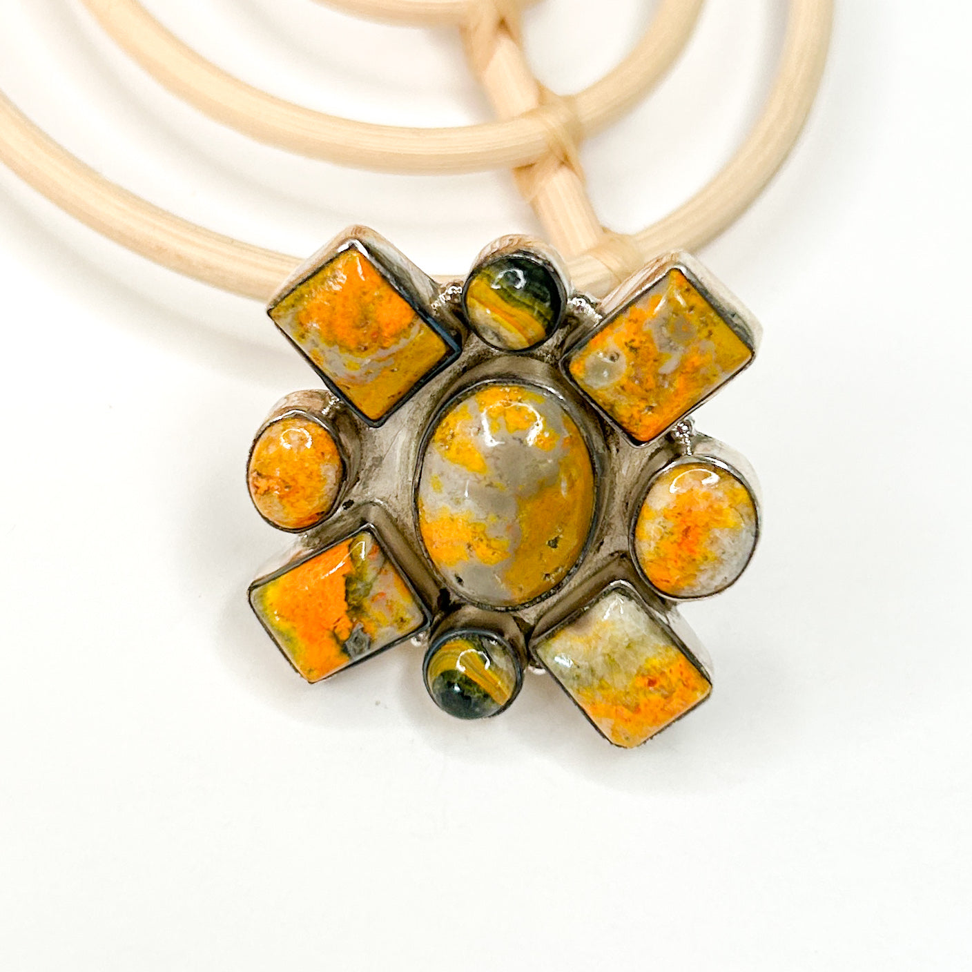 BumbleBee Jasper Ring - Solid Sterling Silver