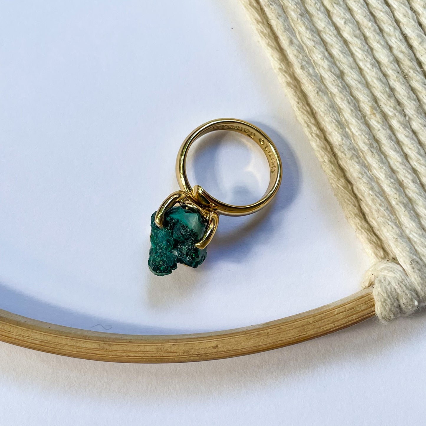 Freeform Chrome Diopside Ring - Alchemia