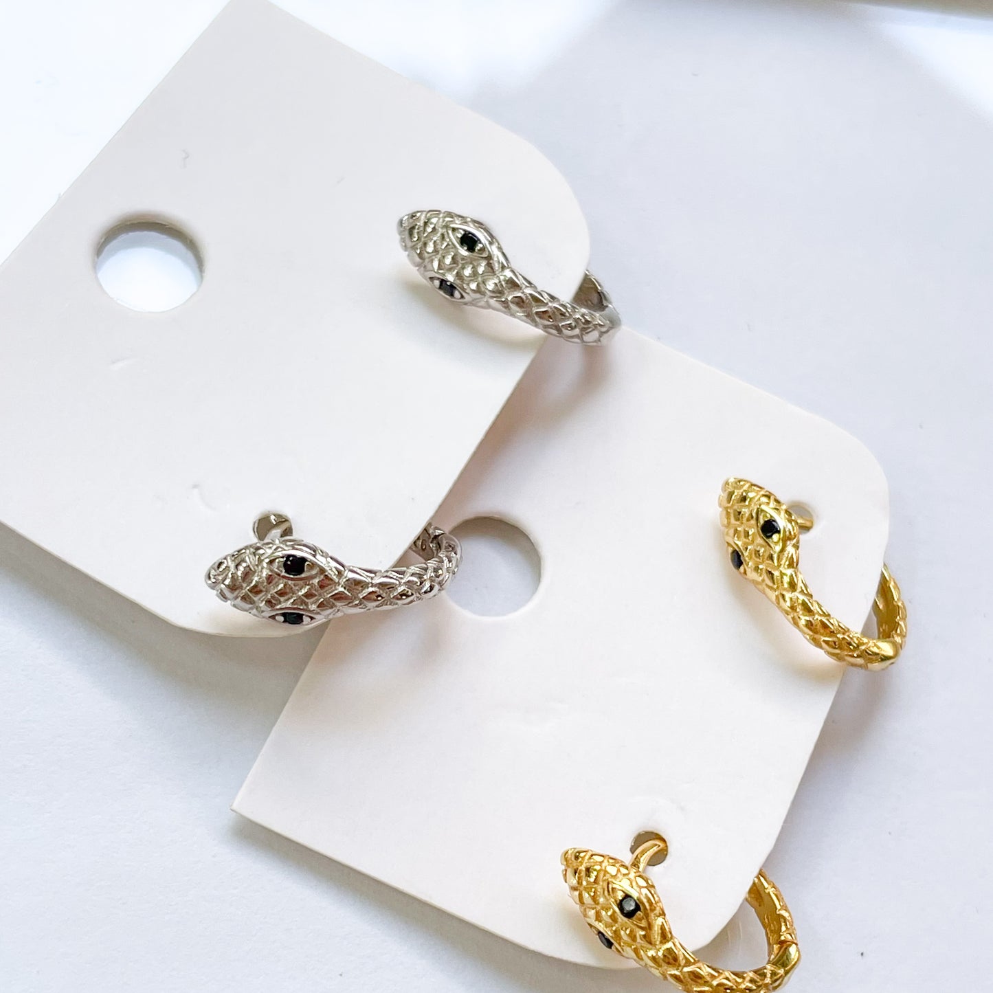 Snake Huggies - Solid Sterling Silver