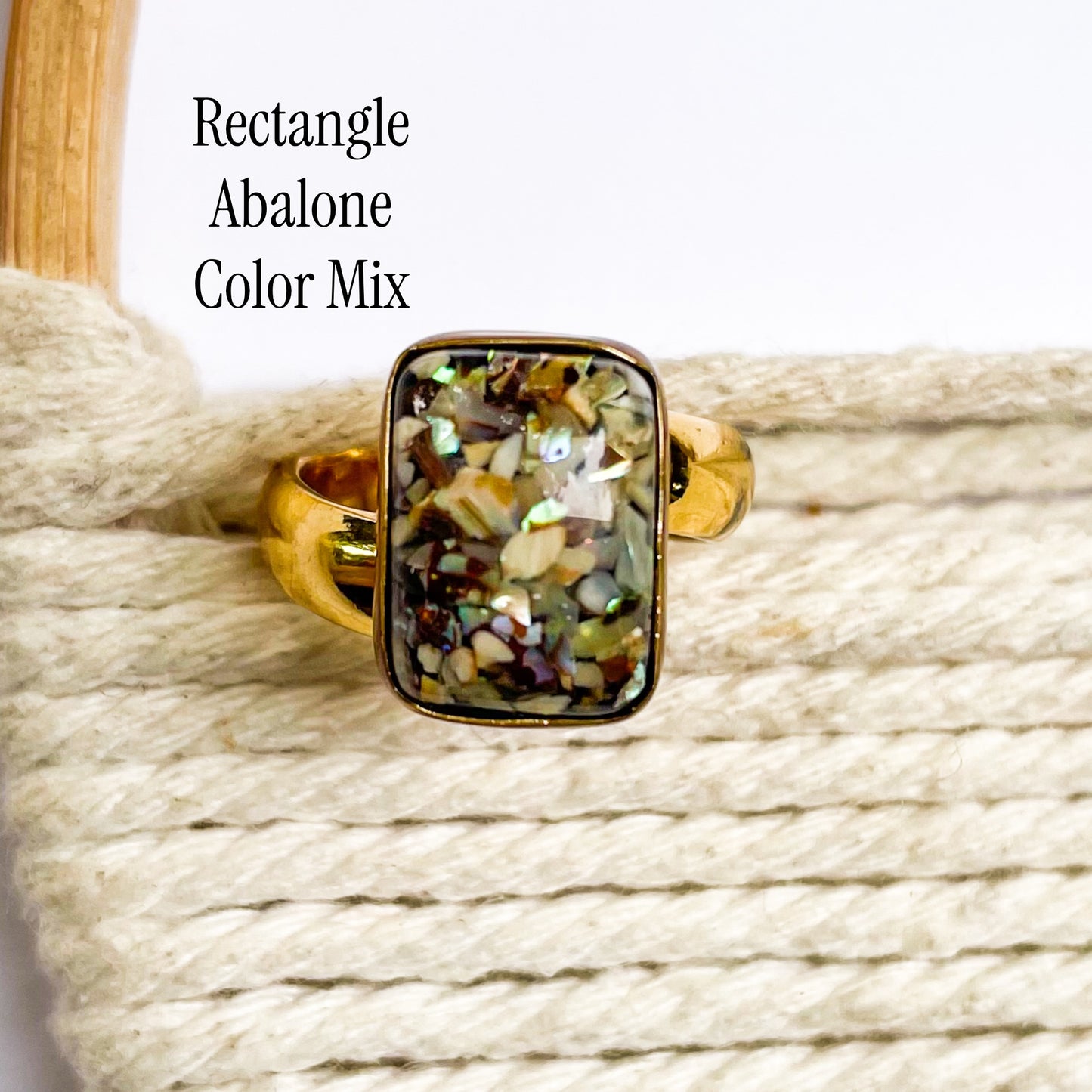 Shell Cluster Resin Doublet Ring - Alchemia