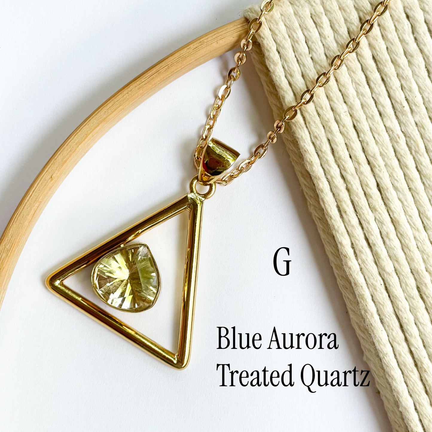 Triangle Floating Pendants - Alchemia Gold