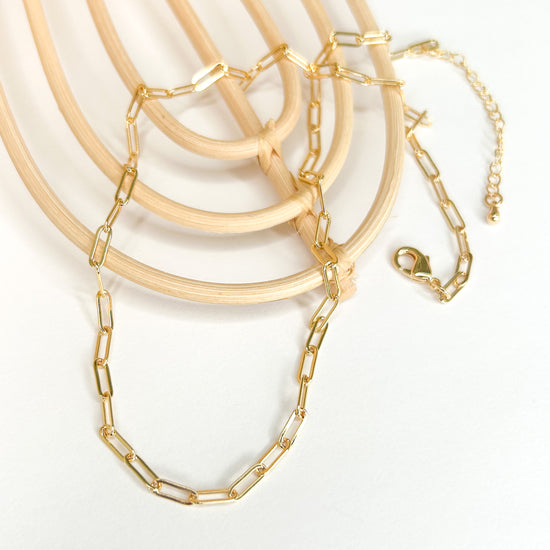 Paper Link Chain - 18K Gold Filled