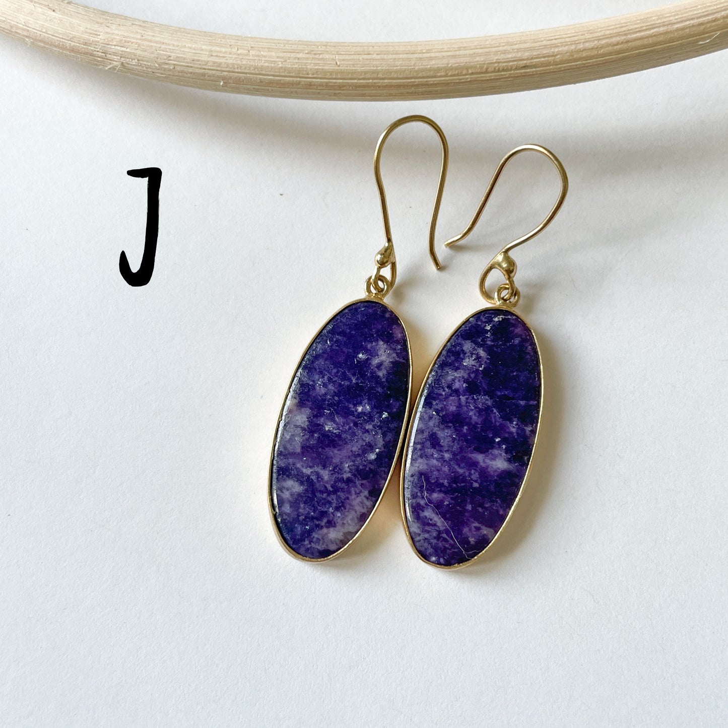 Lepidolite Dangle Earring - Alchemia