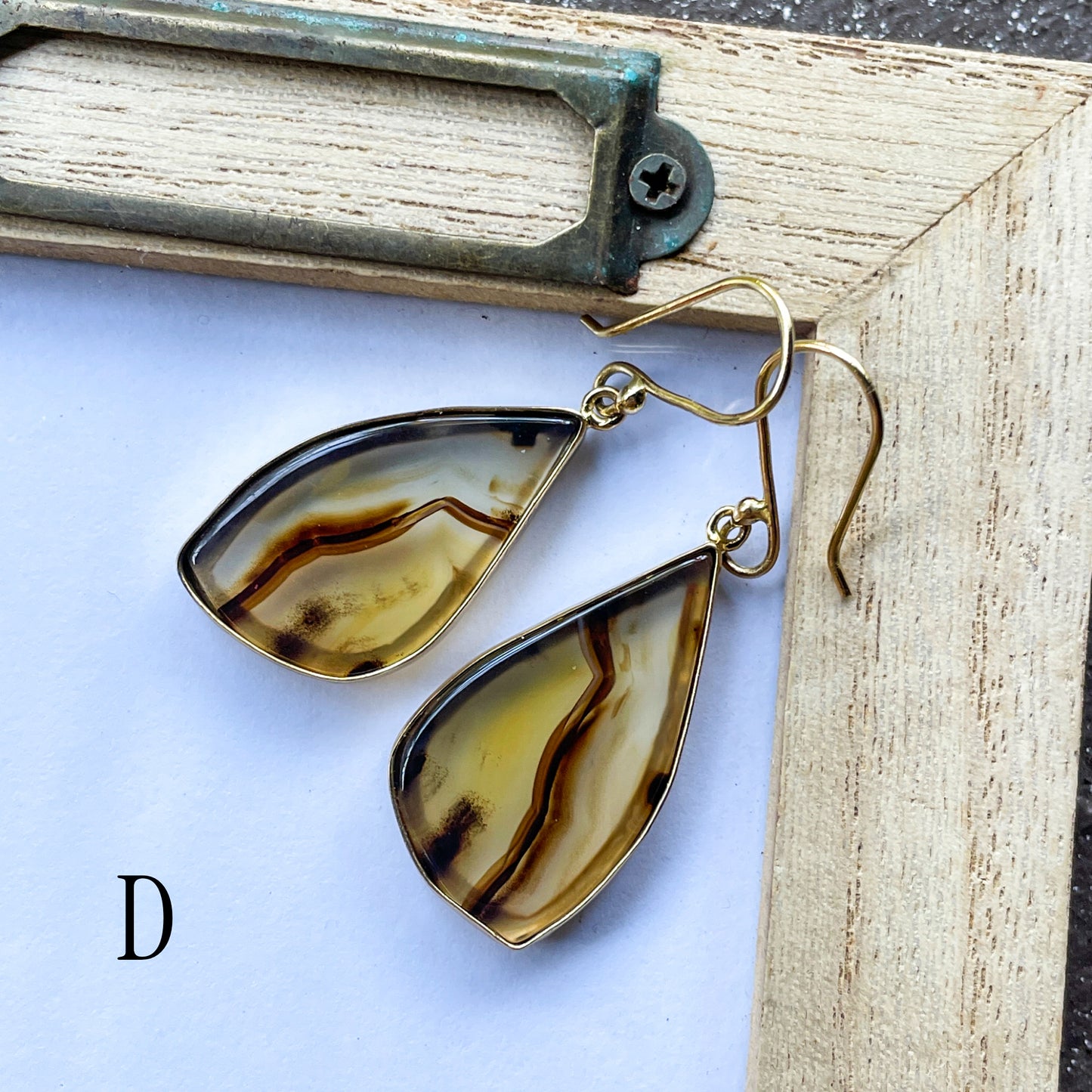 Montana Agate Earrings - Alchemia
