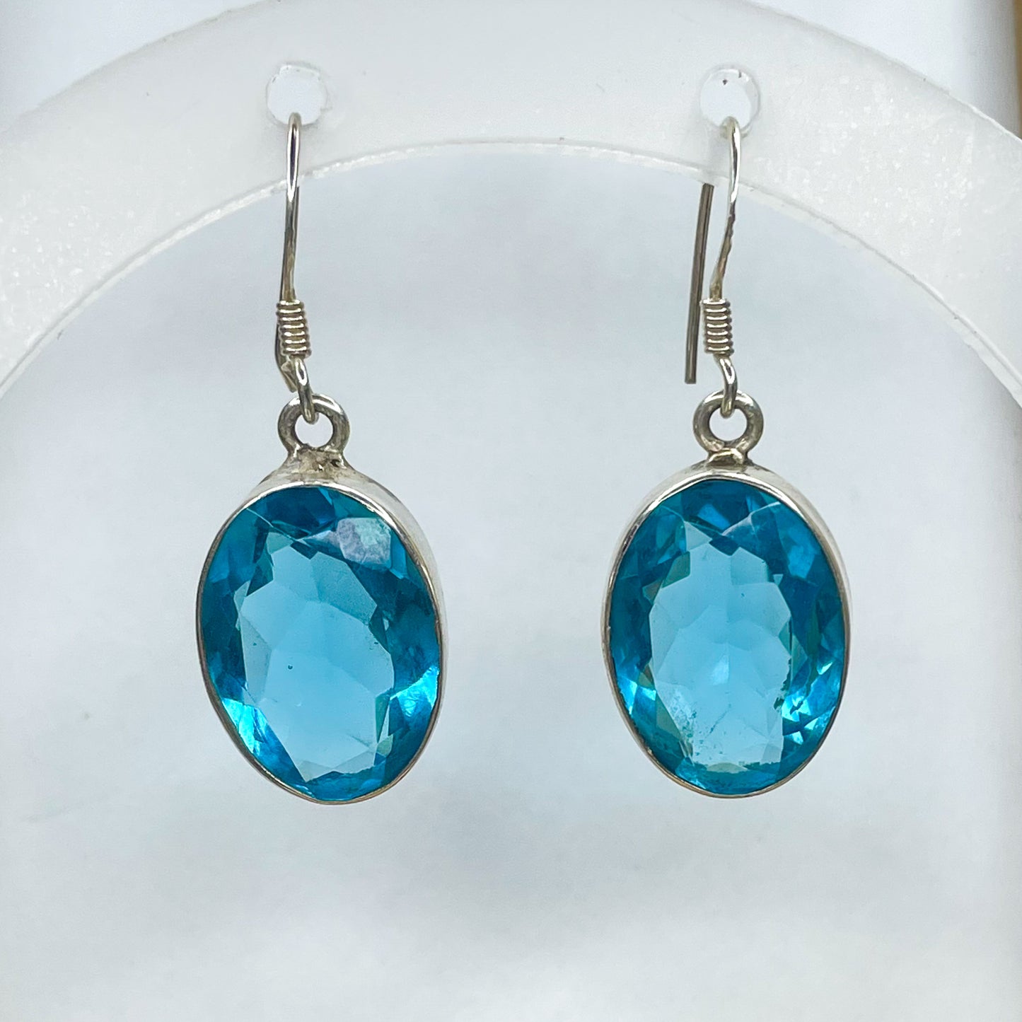 Azotic Topaz Hook Dangles-Solid Sterling Silver
