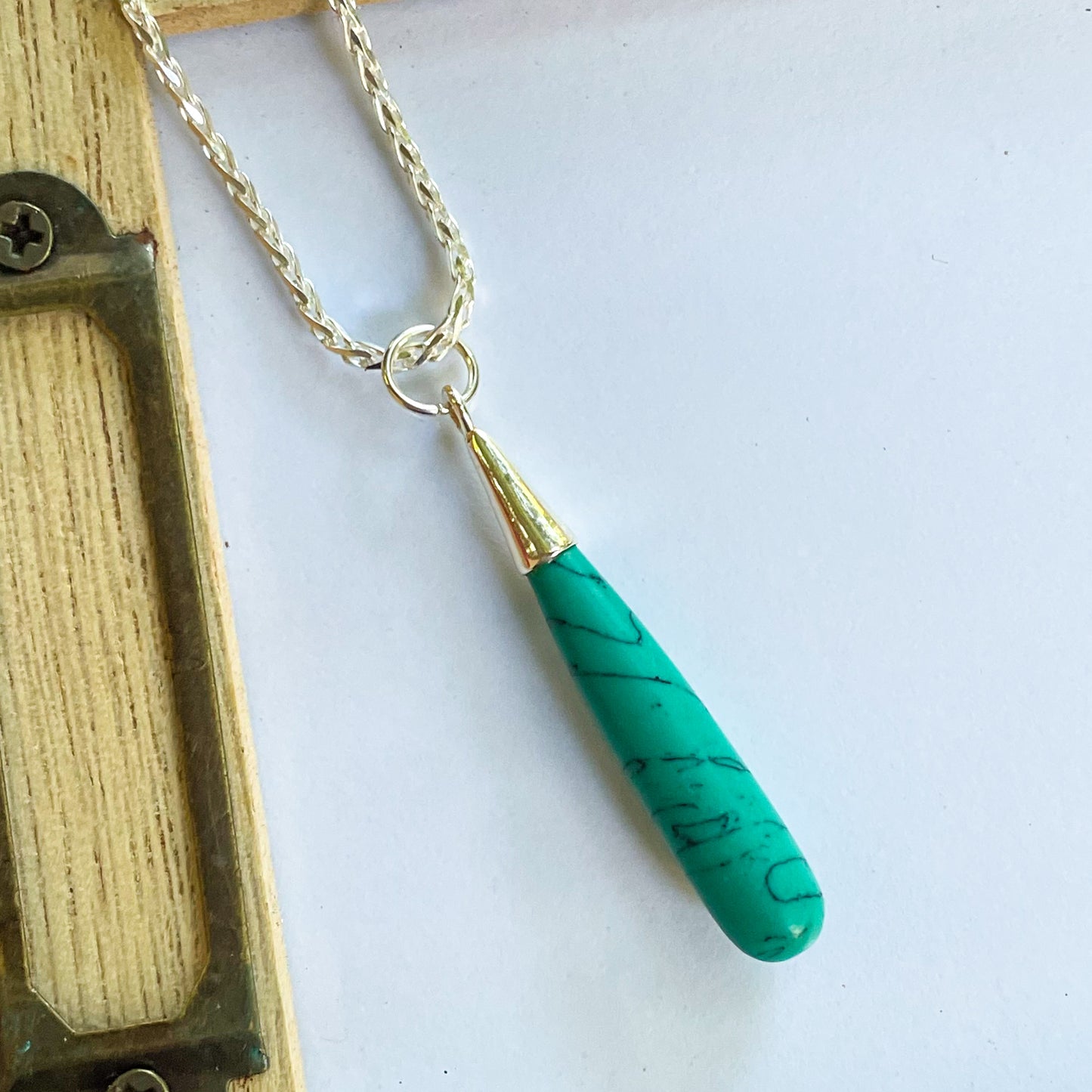 Color Drop Pendant - Both Metals