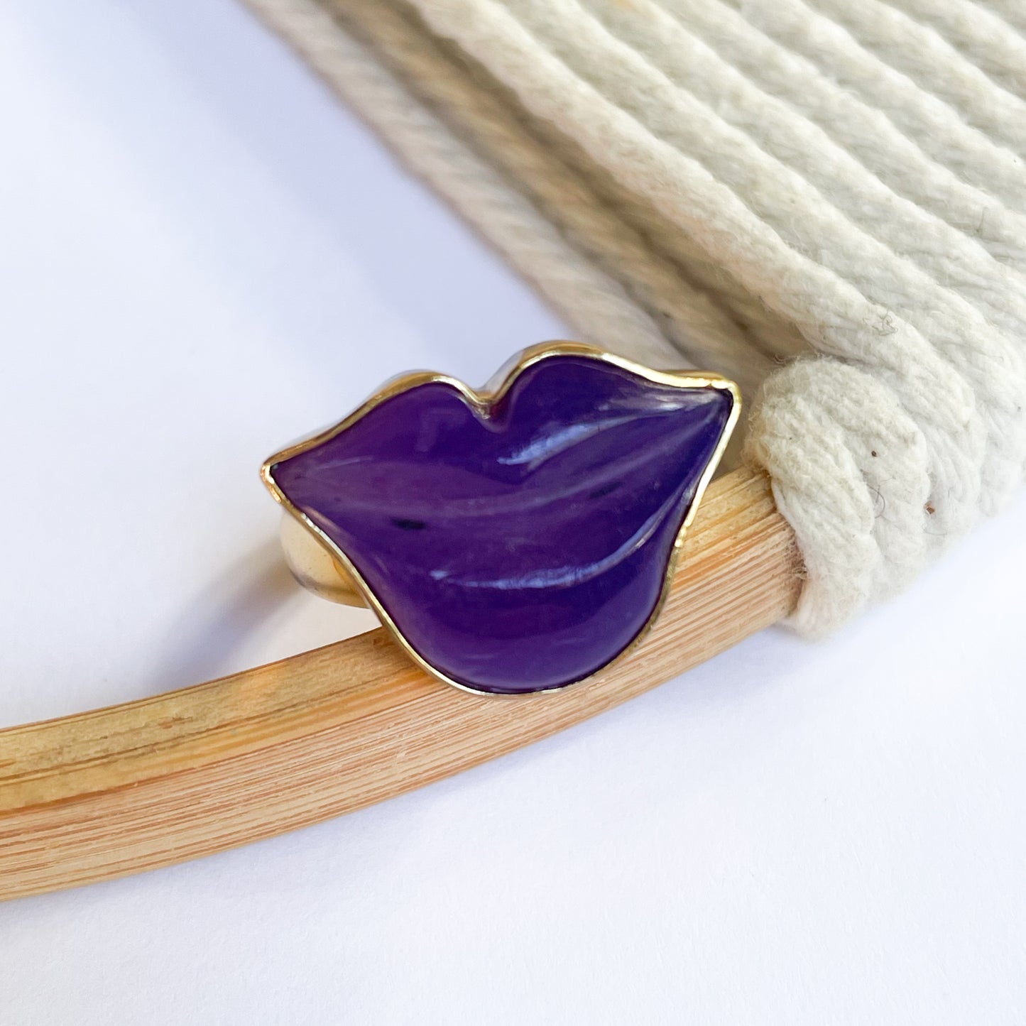 Colorful Chalcedony Lip Ring - Alchemia
