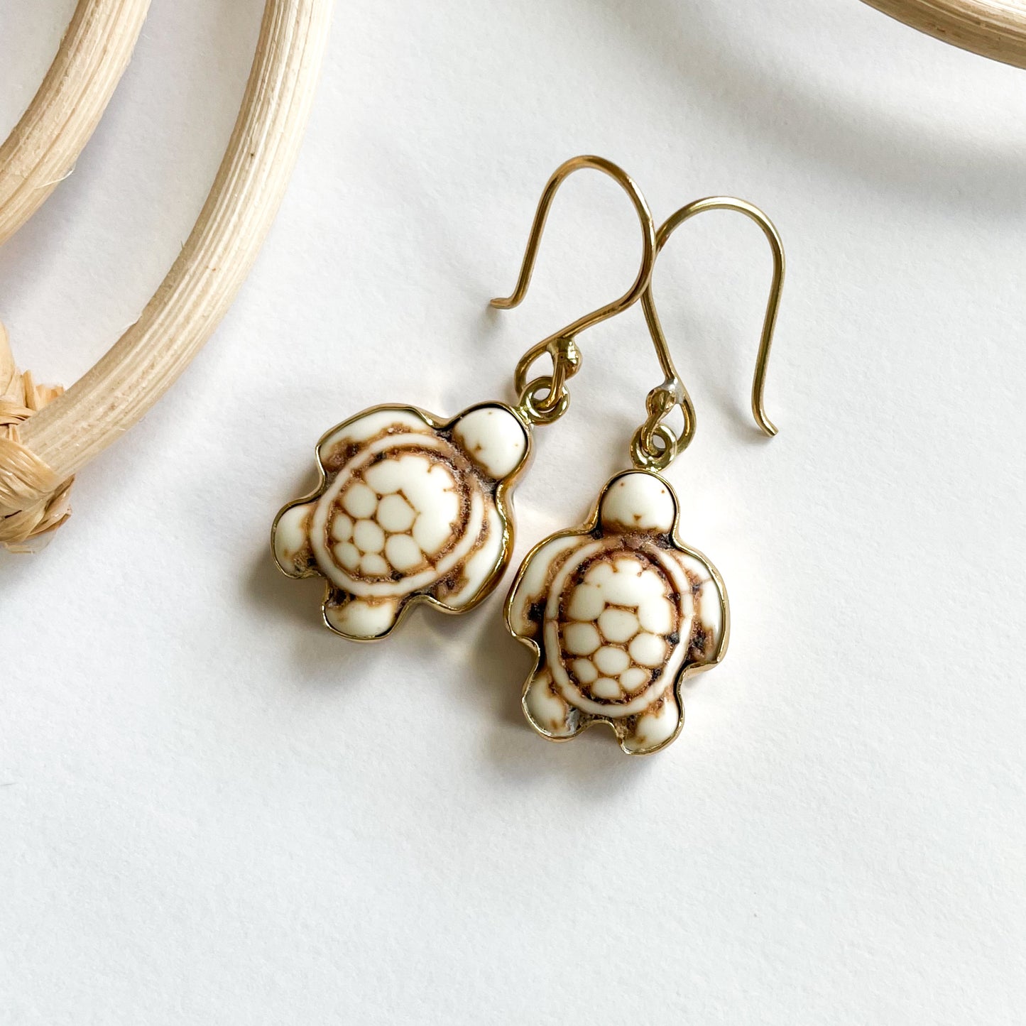 Turtle Howlite Dangles - Alchemia