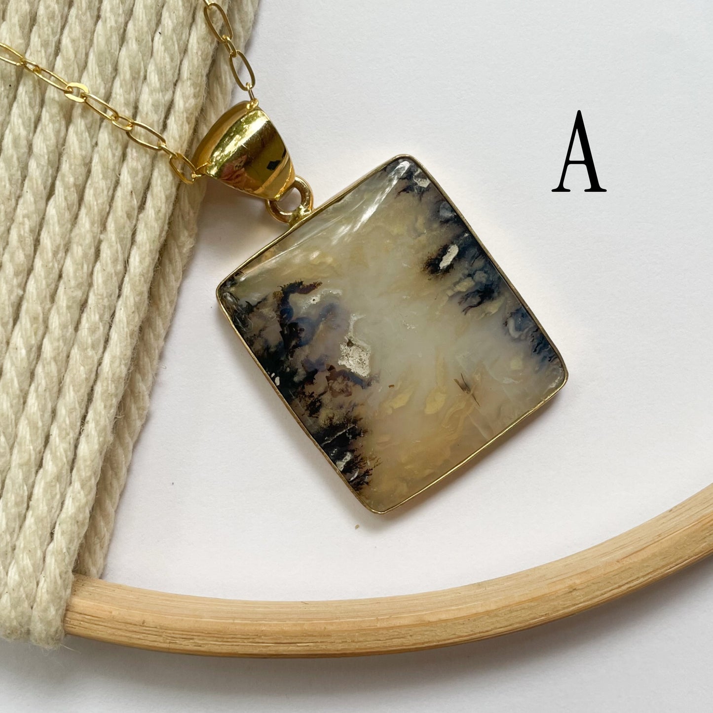 Natural Dendrite Opal Collection - Both Metals