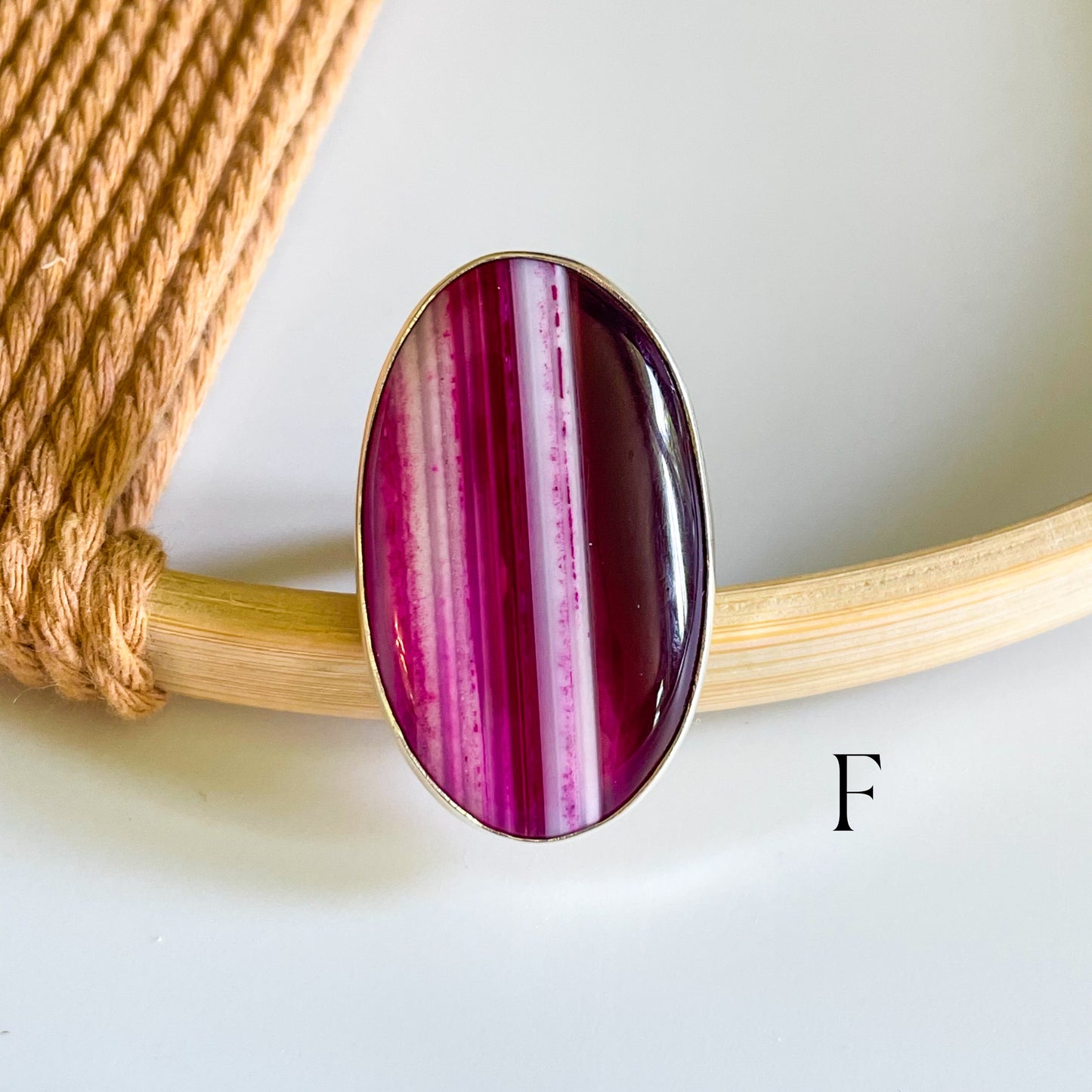 Botswana Agate Rings - Both Metals