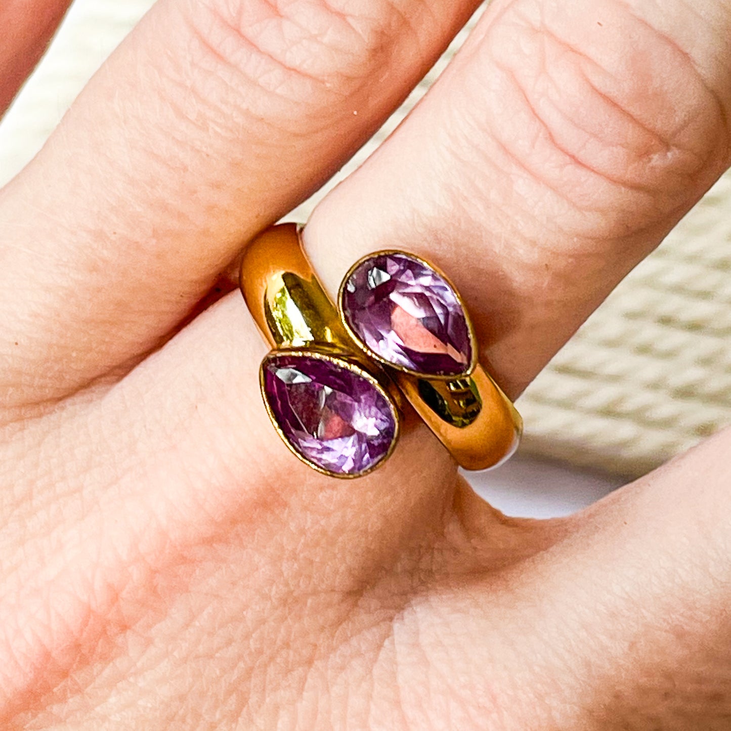 Alexandrite Bypass Ring - Alchemia
