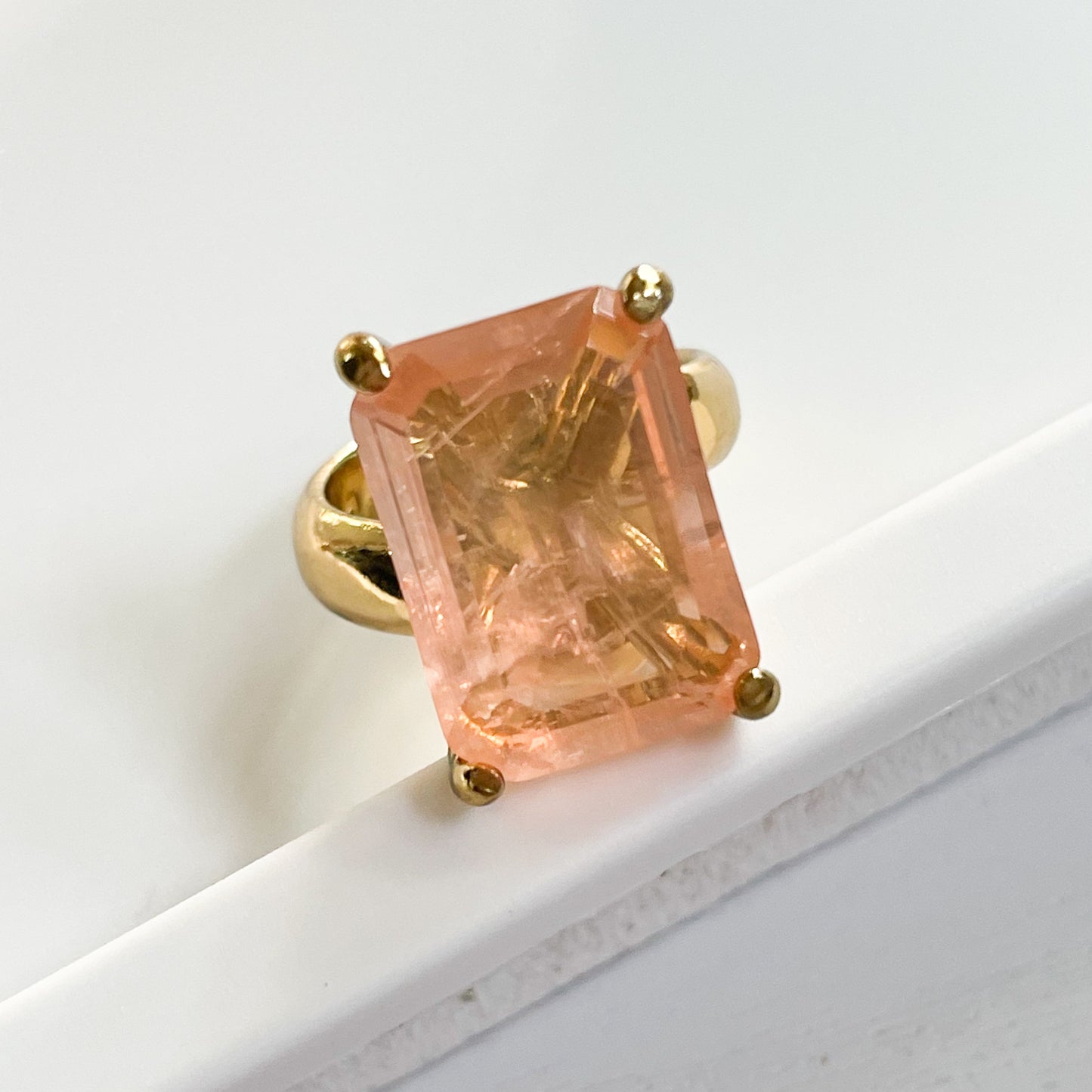 Blush Morganite Fusion - Both Metals
