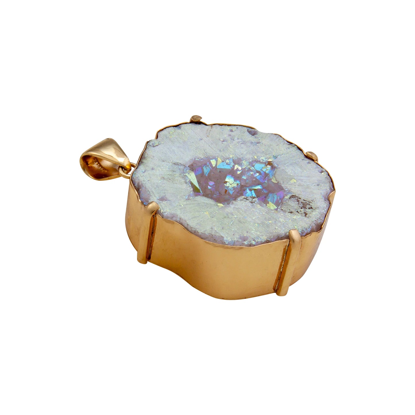 CA Drop Ship - Alchemia Geode Prong and Bezel Pendant