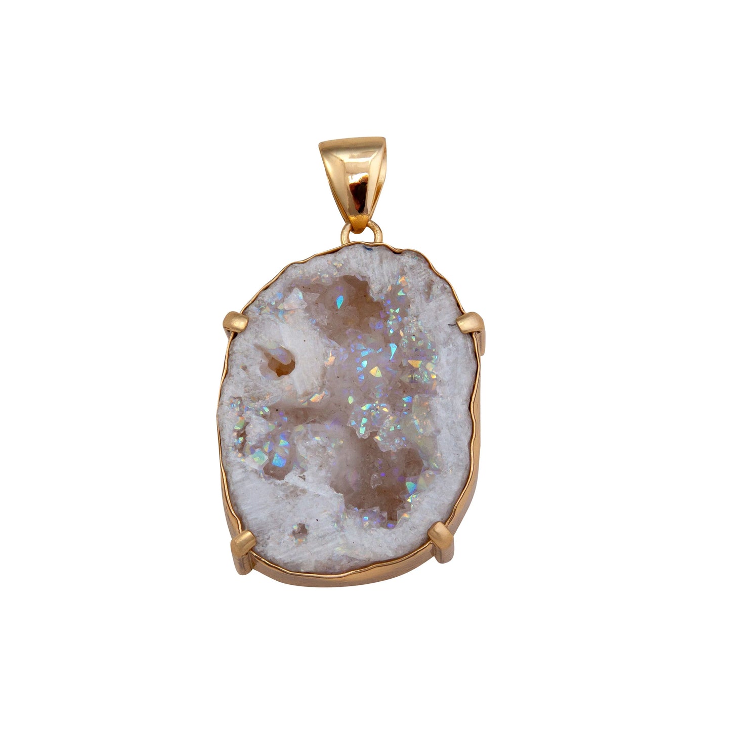 CA Drop Ship - Alchemia Geode Prong and Bezel Pendant