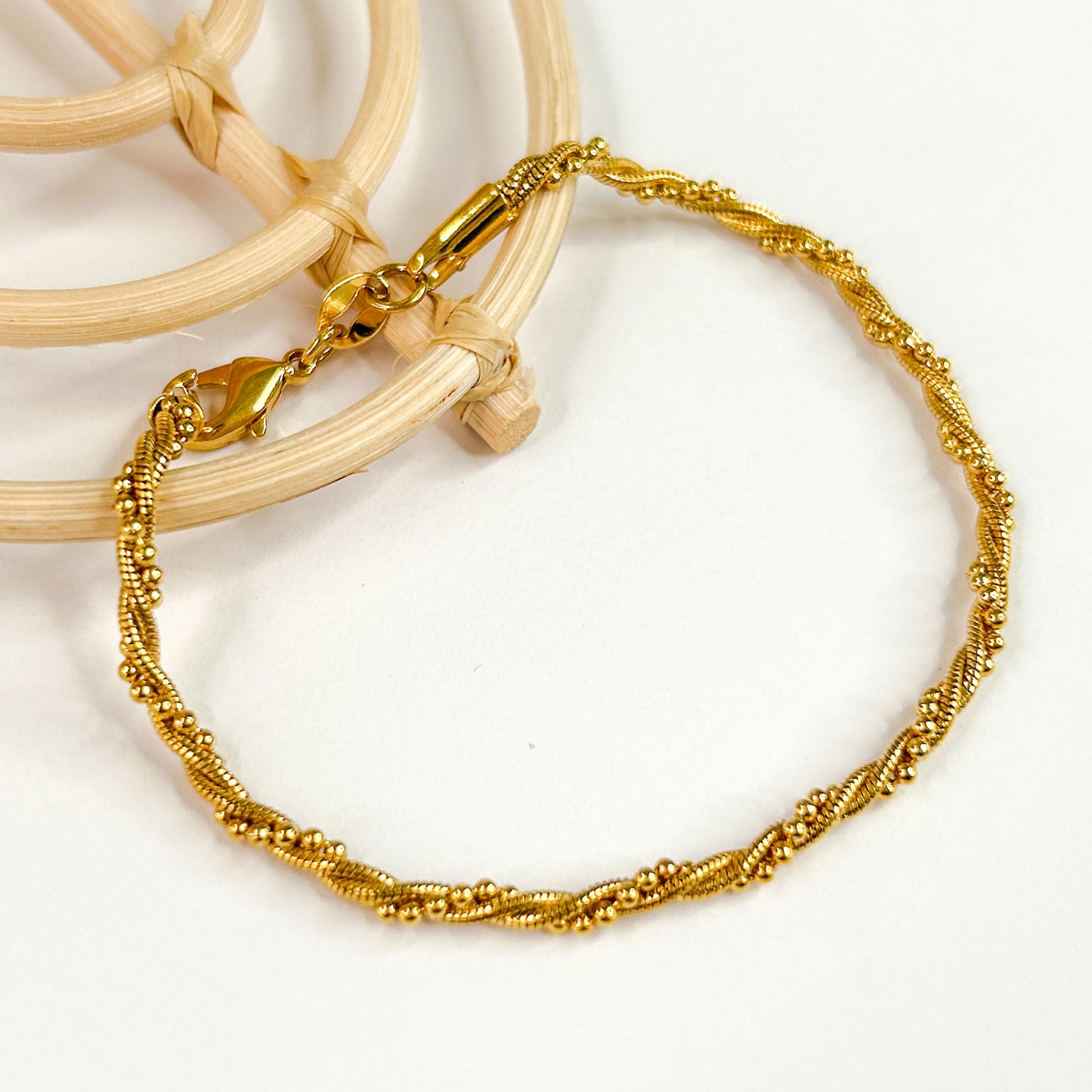 Rope Detail Bracelet - 18K Gold Filled