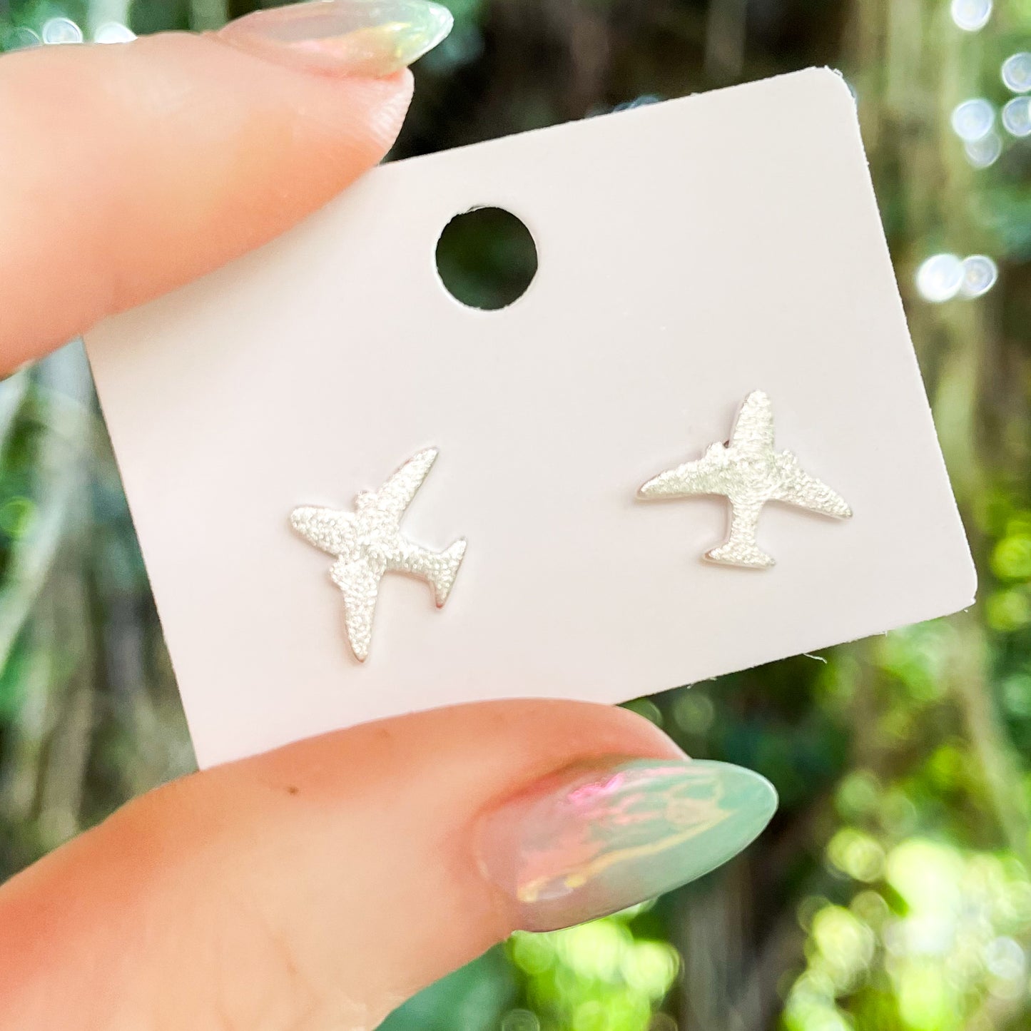Solid Airplane Studs-Solid Sterling Silver