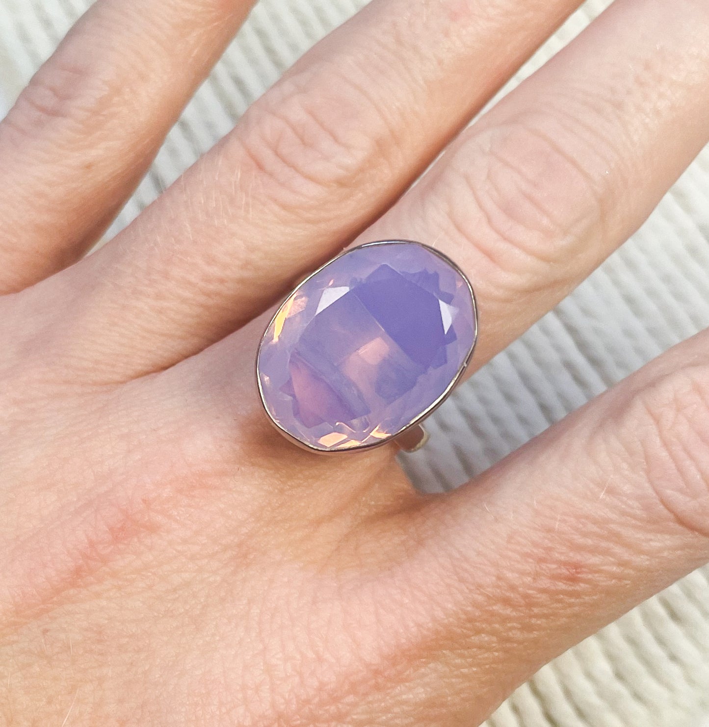 Hydro Lavender Quartz Ring & Pendant - Solid Sterling Silver