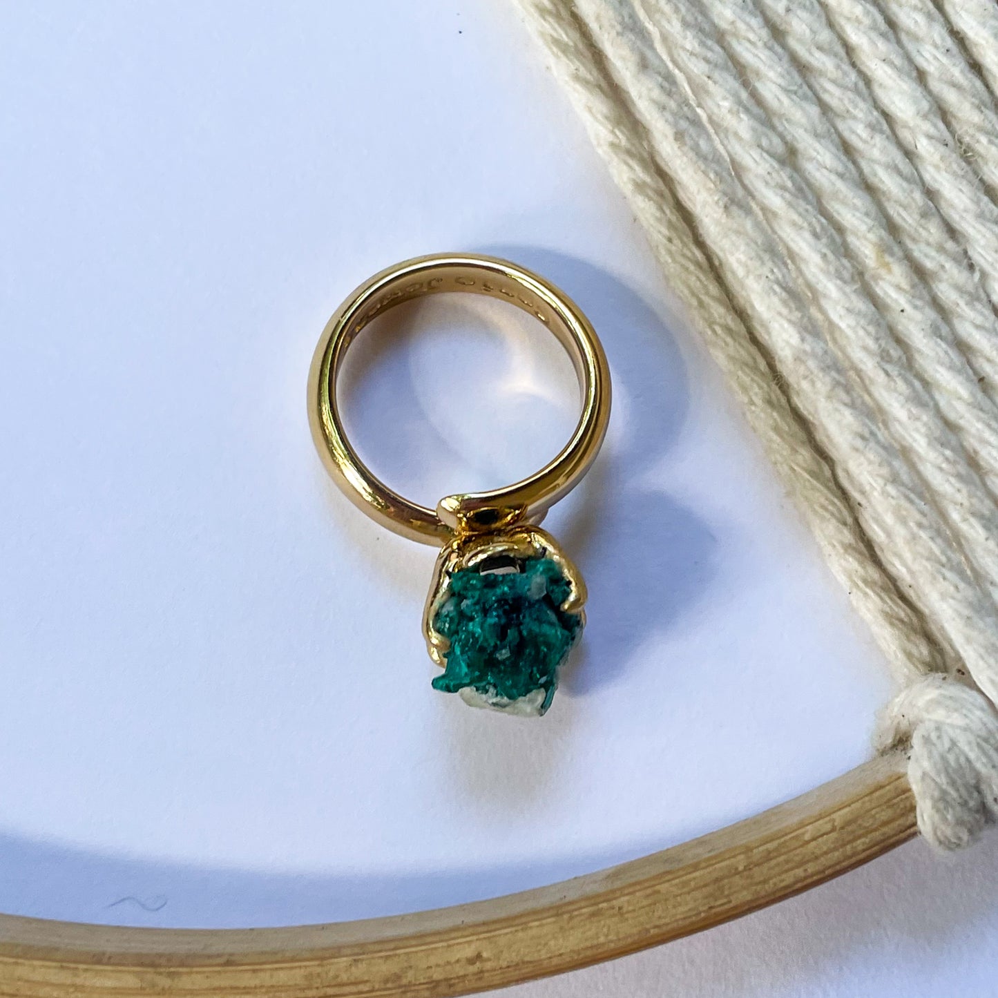 Freeform Chrome Diopside Ring - Alchemia