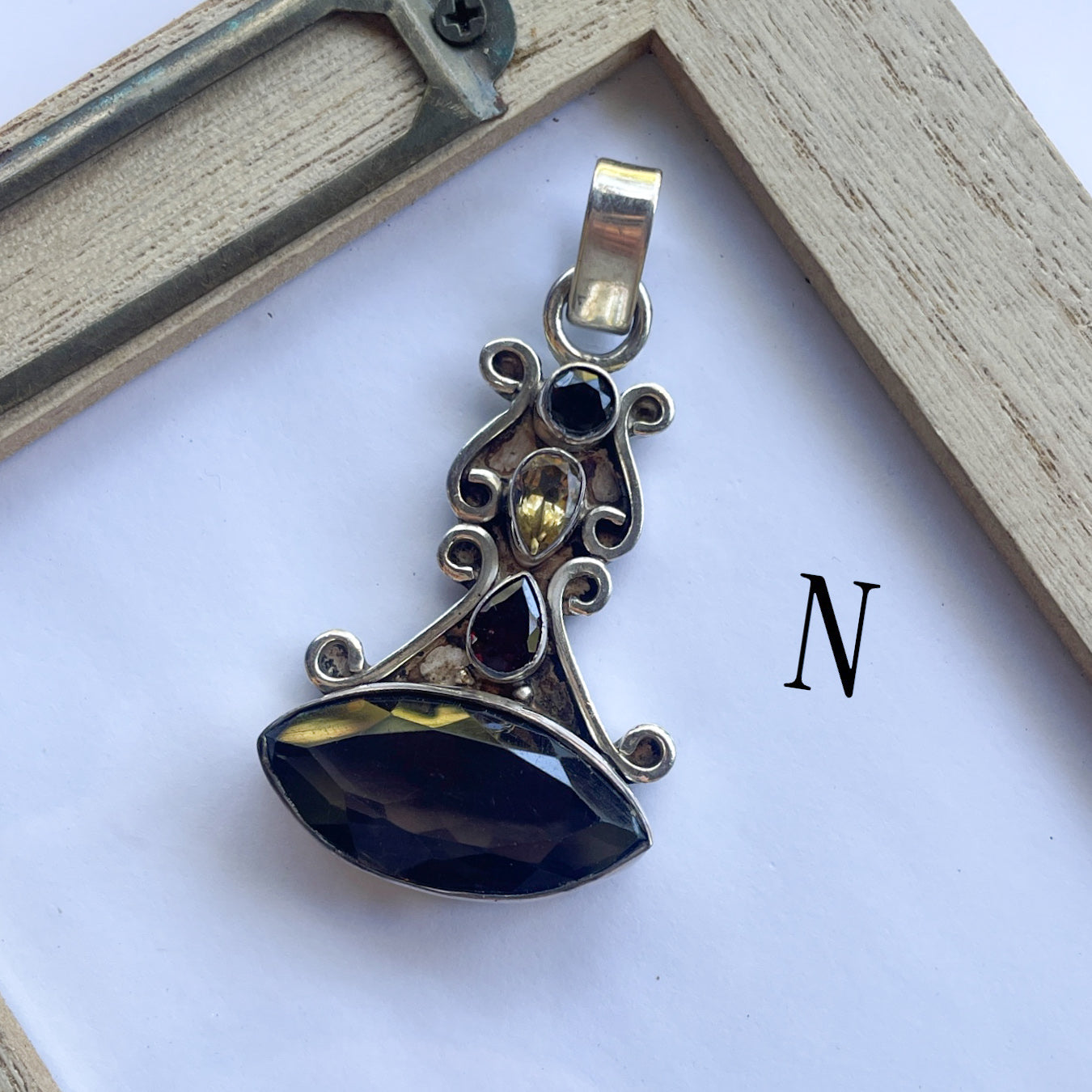 Unique Random Gemstone Pendants - Solid Sterling Silver