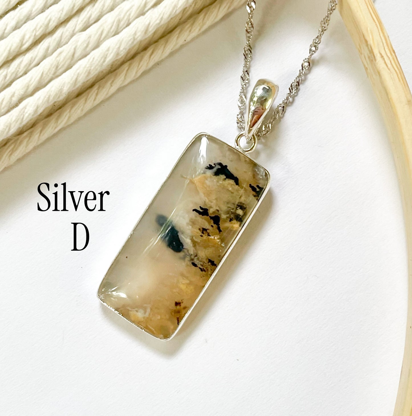 Natural Dendrite Opal Collection - Both Metals