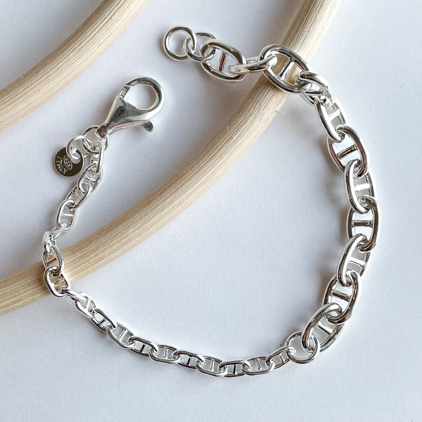 Mariner Link Bracelet - Solid Sterling Silver