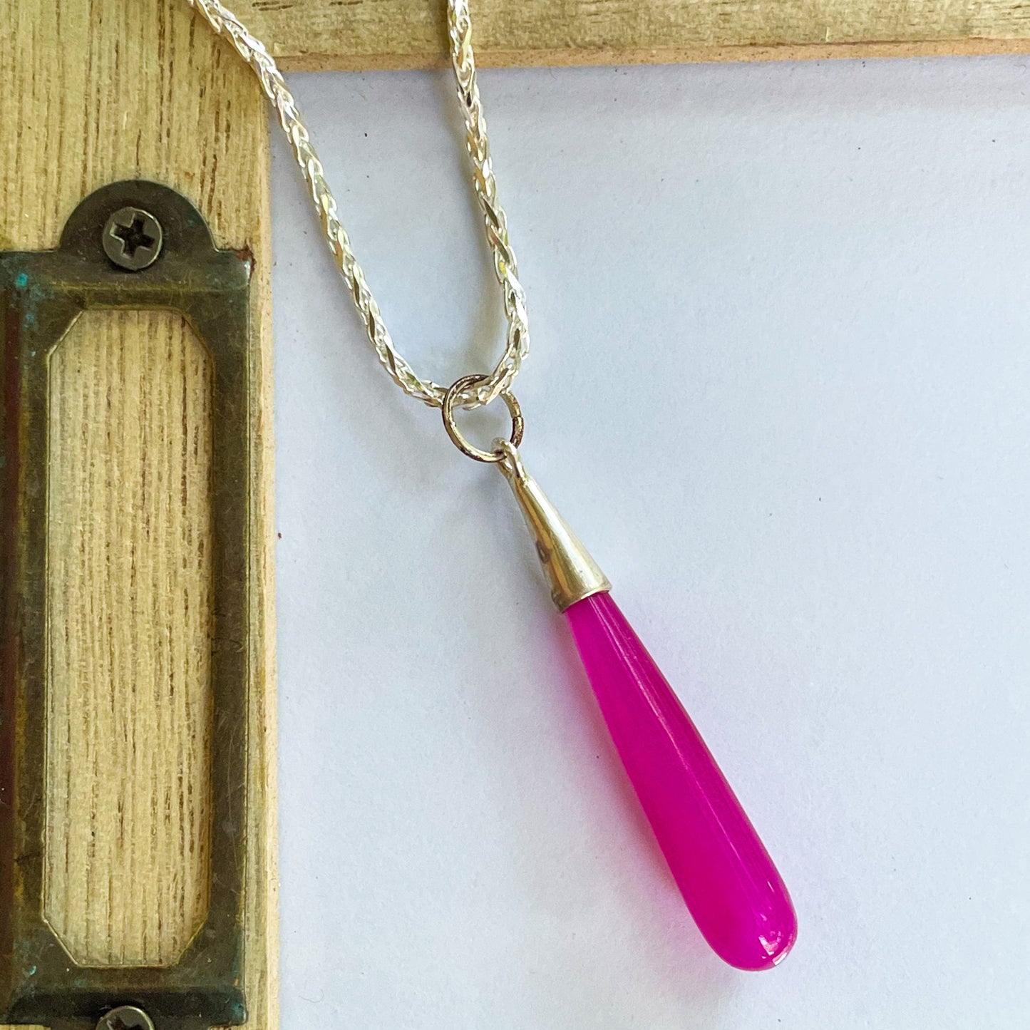 Color Drop Pendant - Both Metals