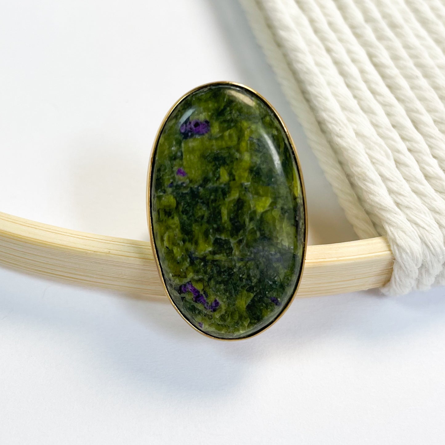 Ruby Zoisite Ring - Alchemia Gold