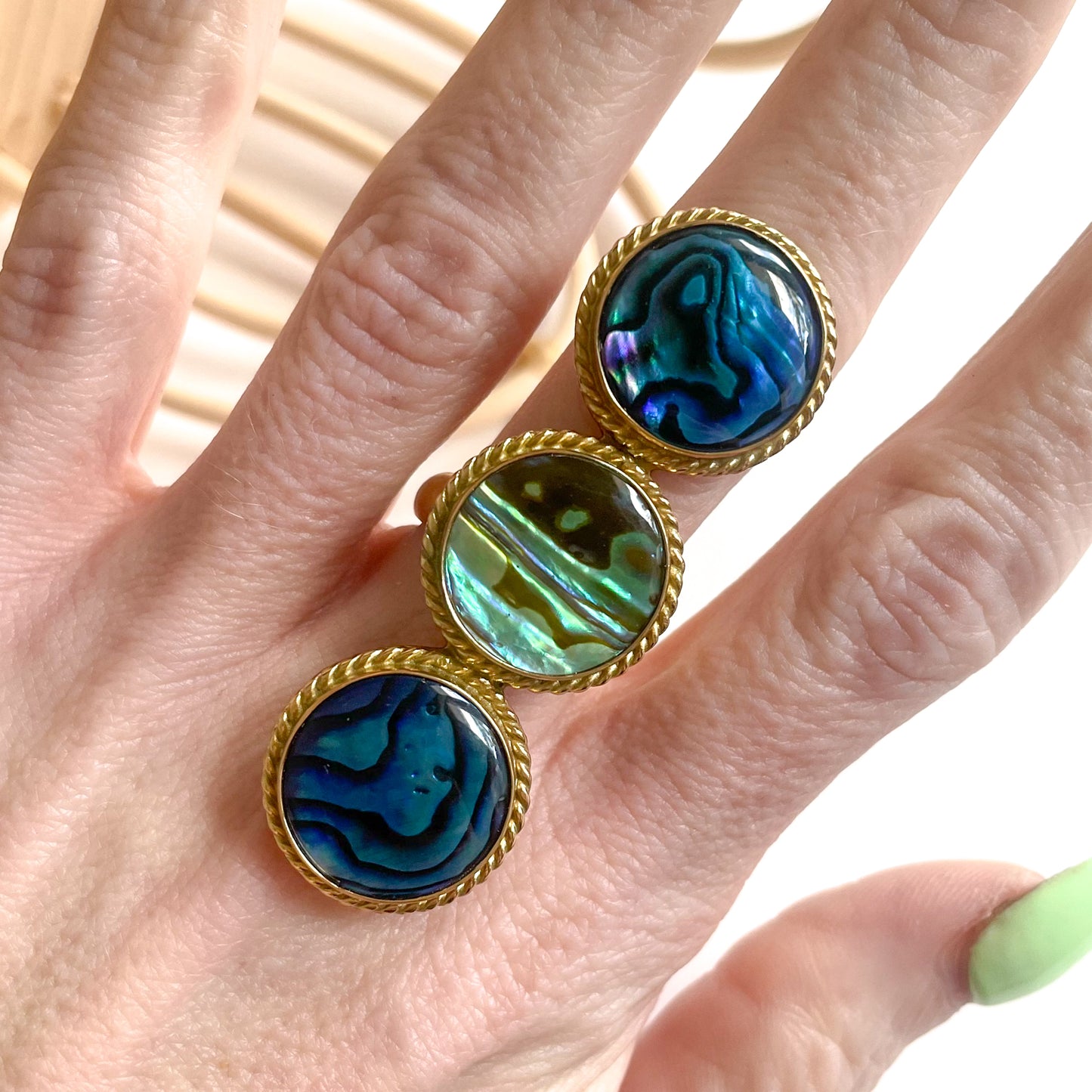 Abalone Crawler Ring - Alchemia