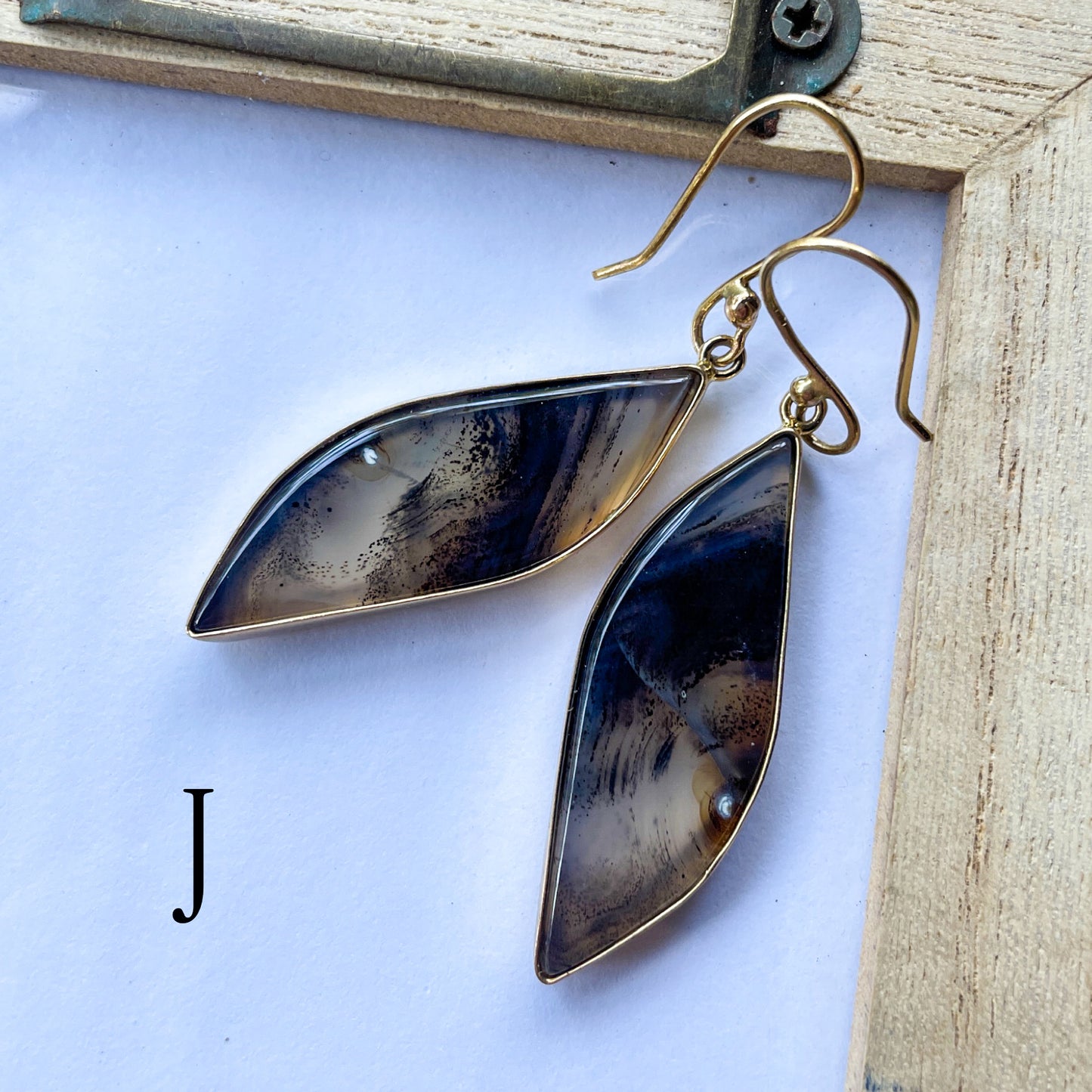 Montana Agate Earrings - Alchemia