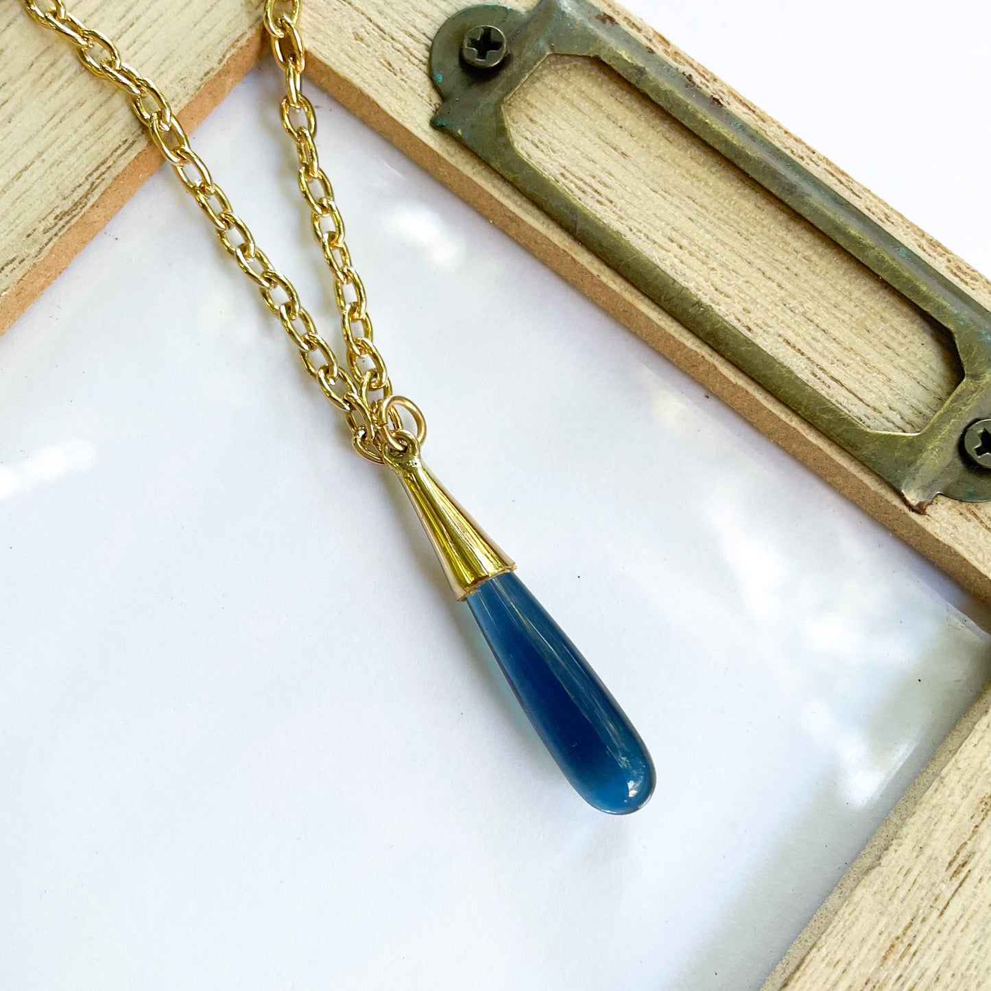 Color Drop Pendant - Both Metals