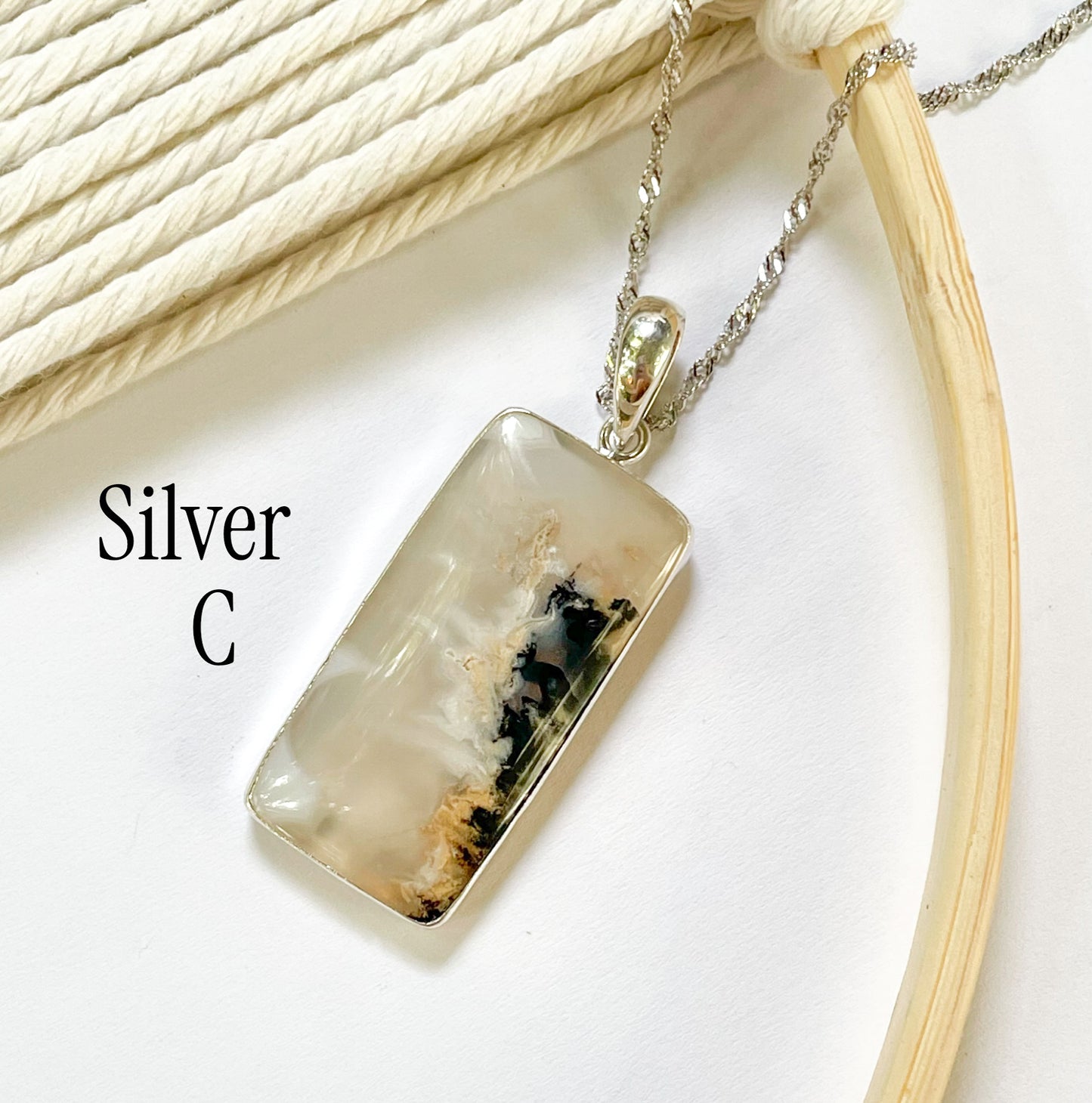 Natural Dendrite Opal Collection - Both Metals