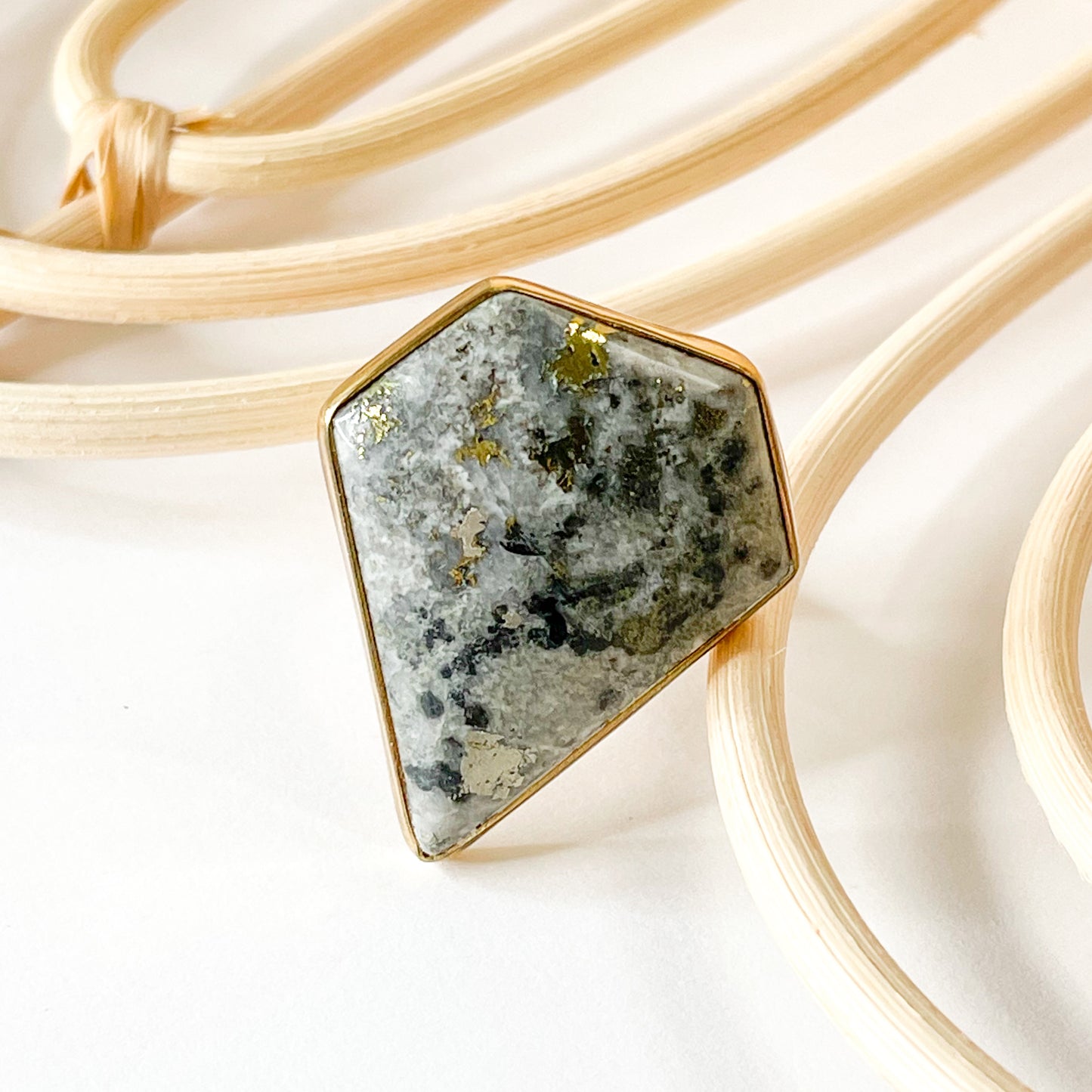 Pyrite Superman Ring - Alchemia