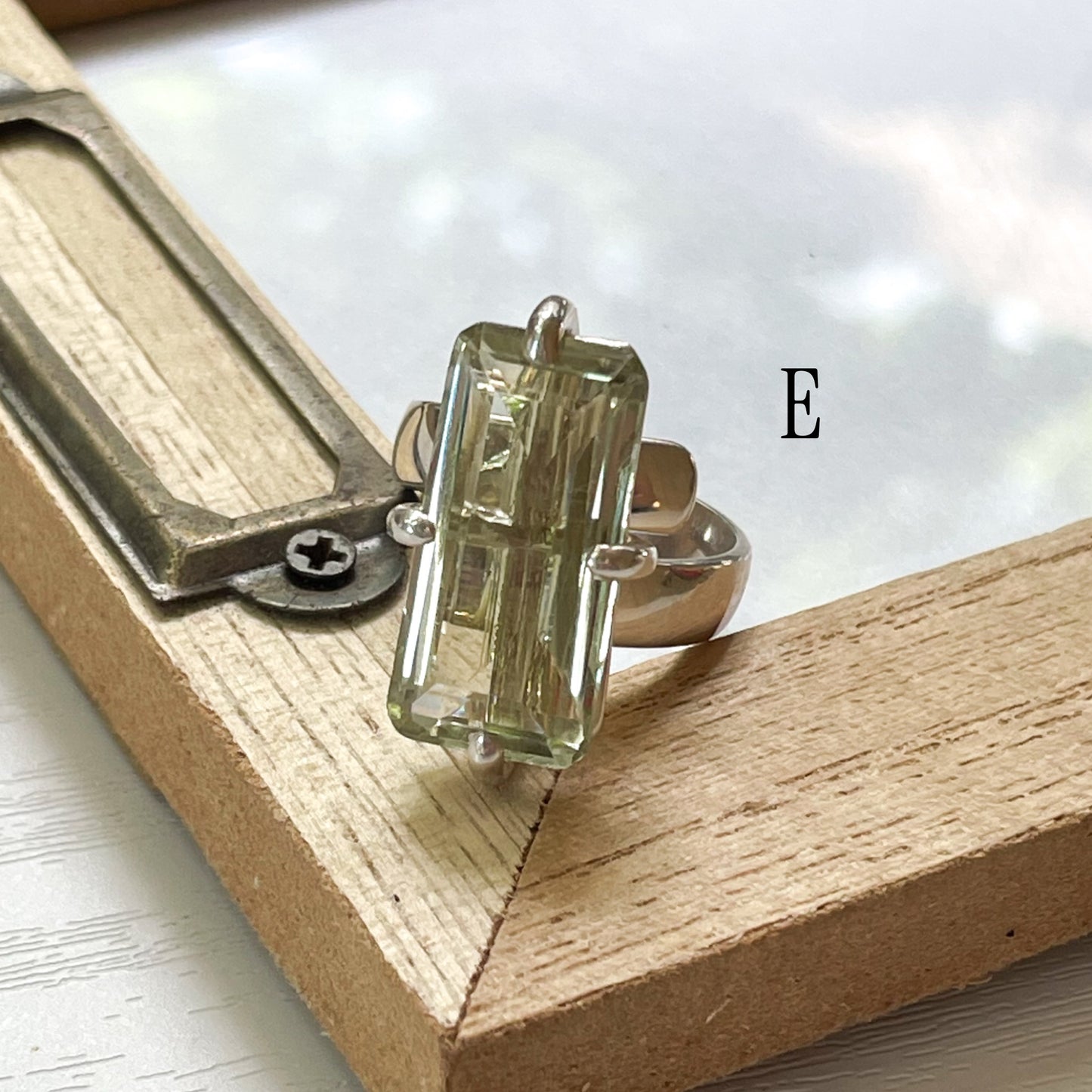 Prestolite Prong Ring - Solid Sterling Silver
