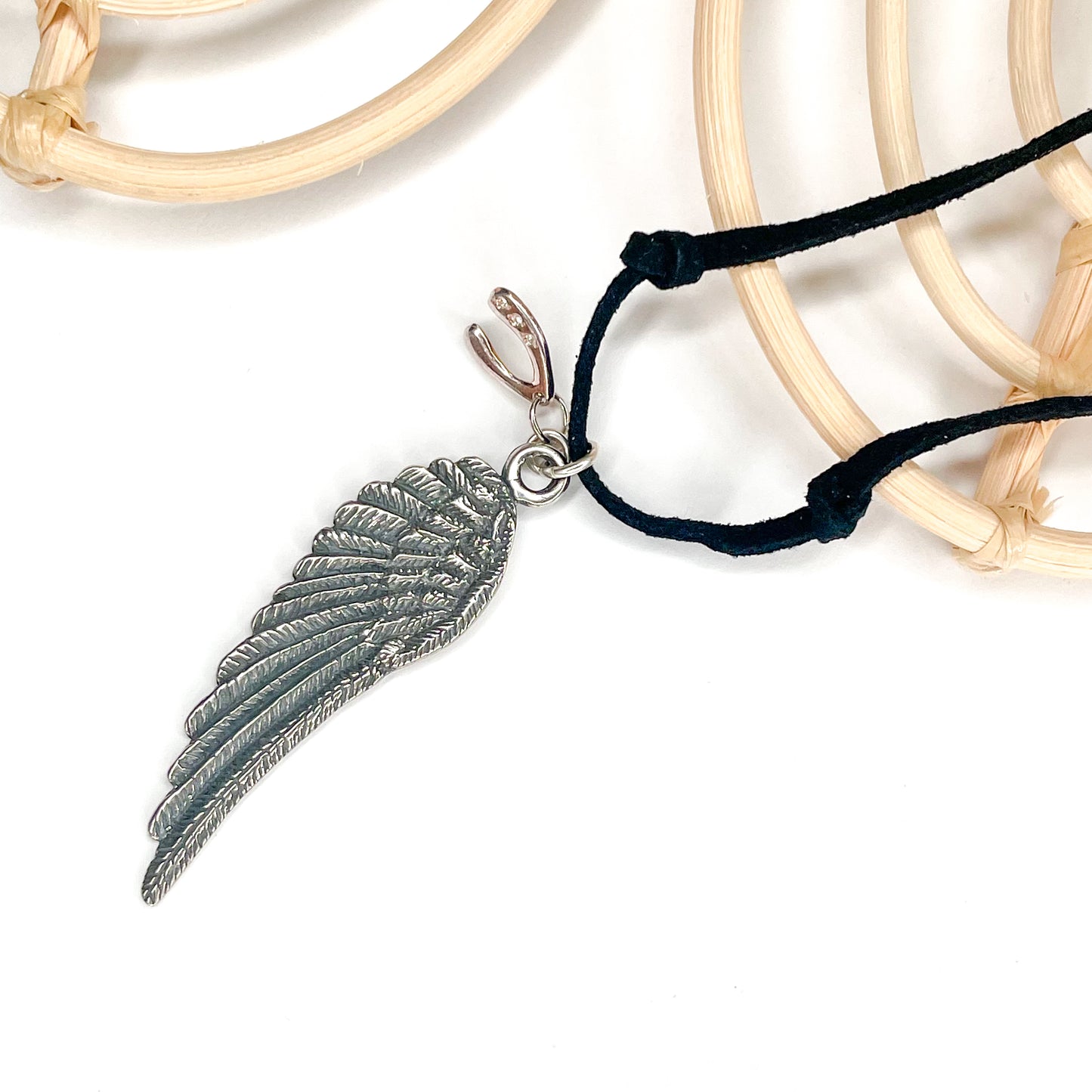 Load image into Gallery viewer, Angel Wing Necklace - Solid Sterling Silver
