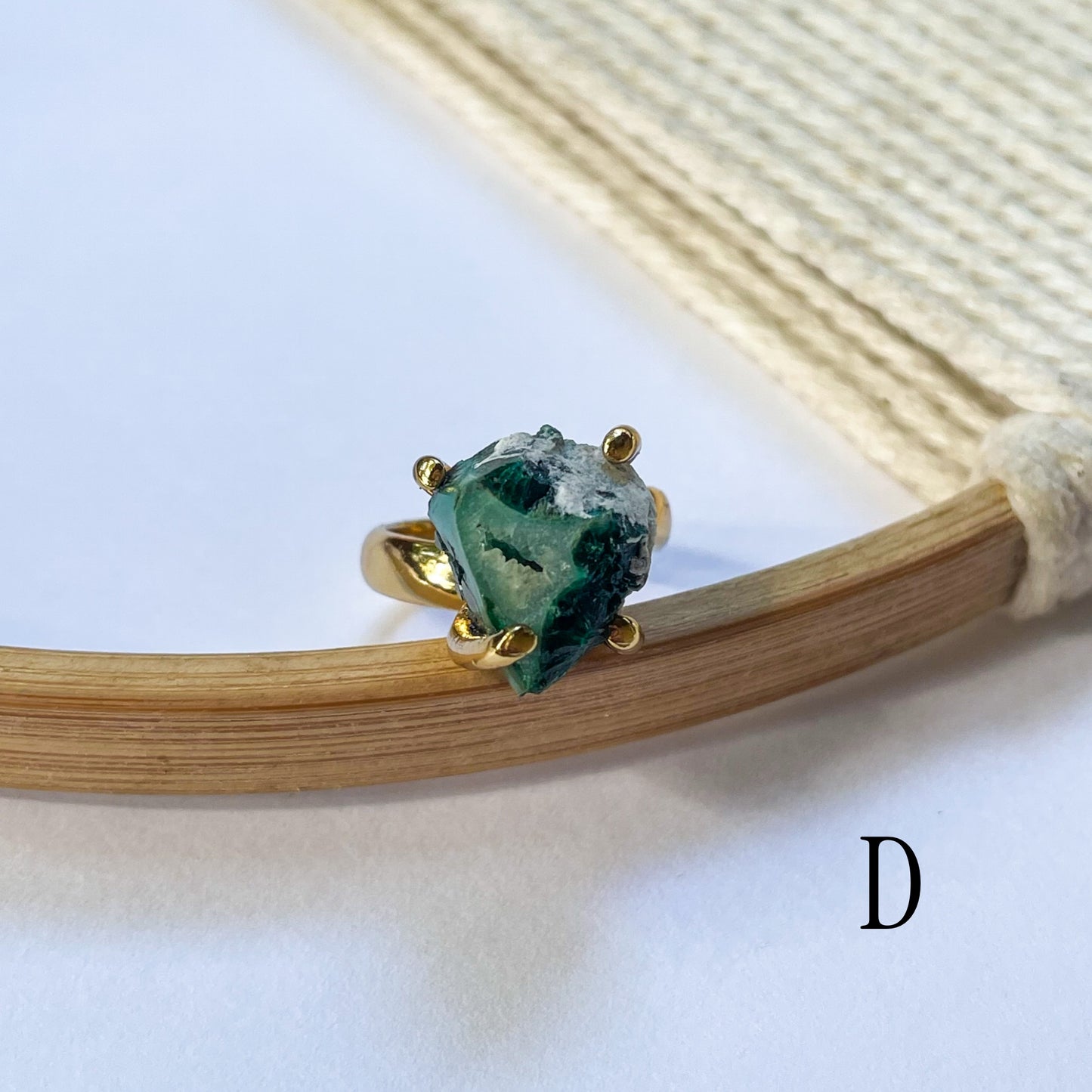 Freeform Chrome Diopside Ring - Alchemia