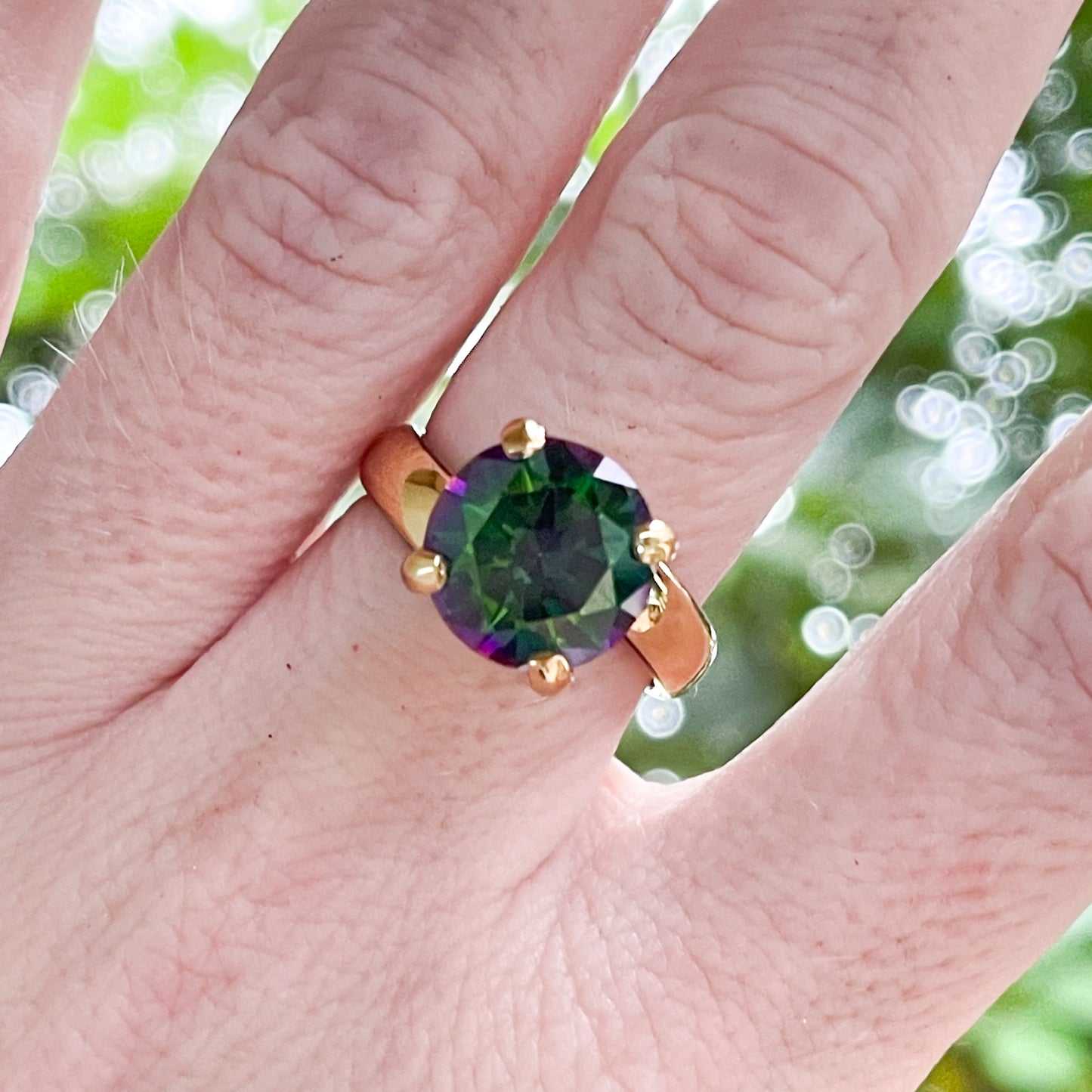 Mystic CZ Prong Ring - Alchemia Gold