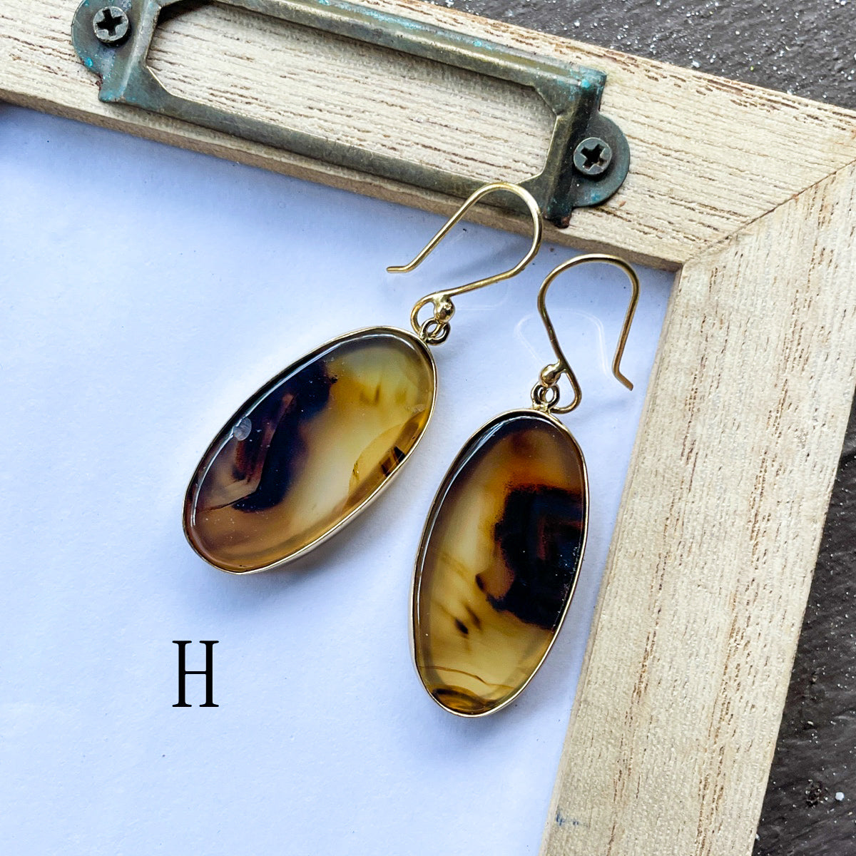 Montana Agate Earrings - Alchemia
