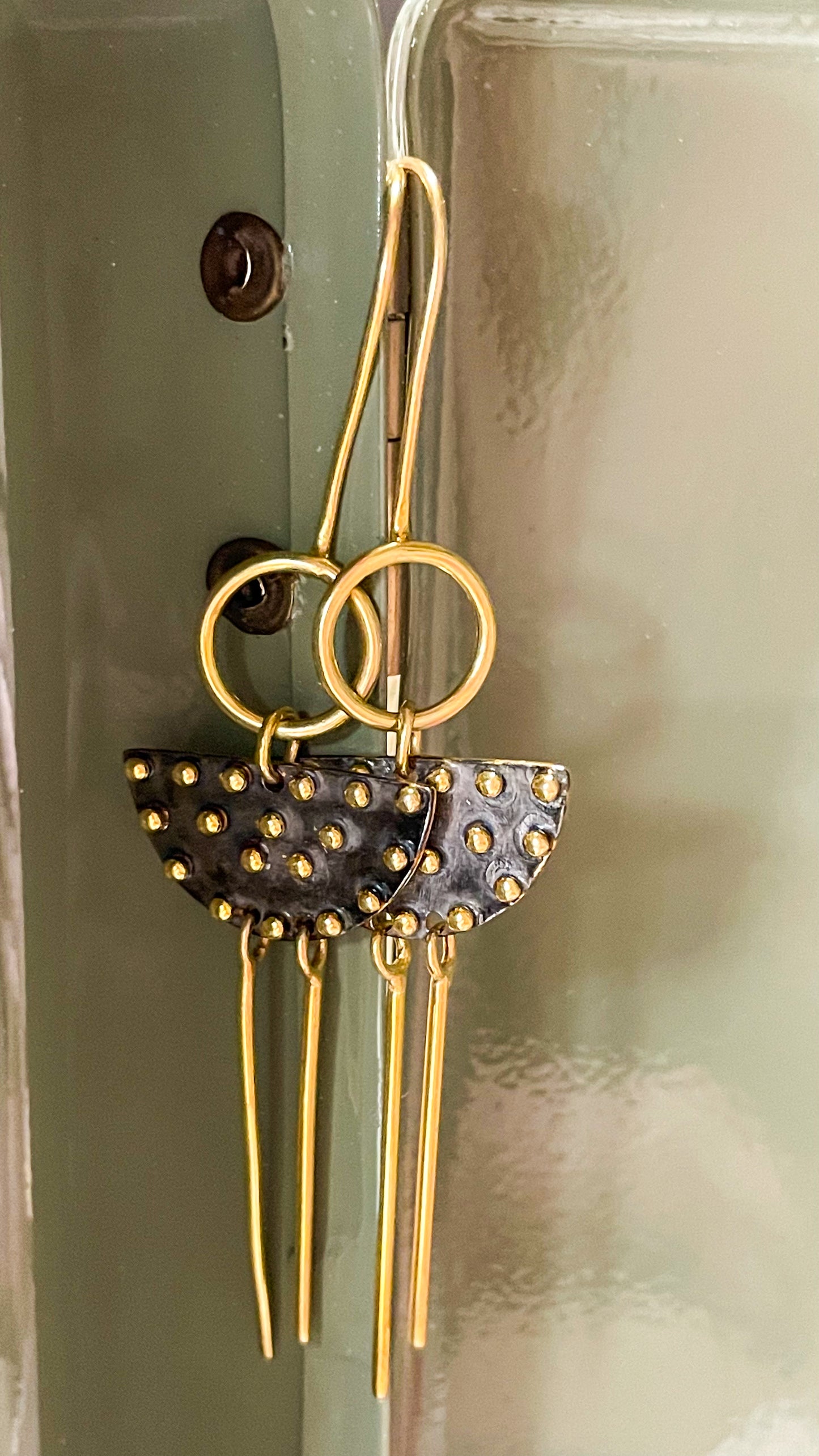Boho Dangles SSS w 18k Gold plate
