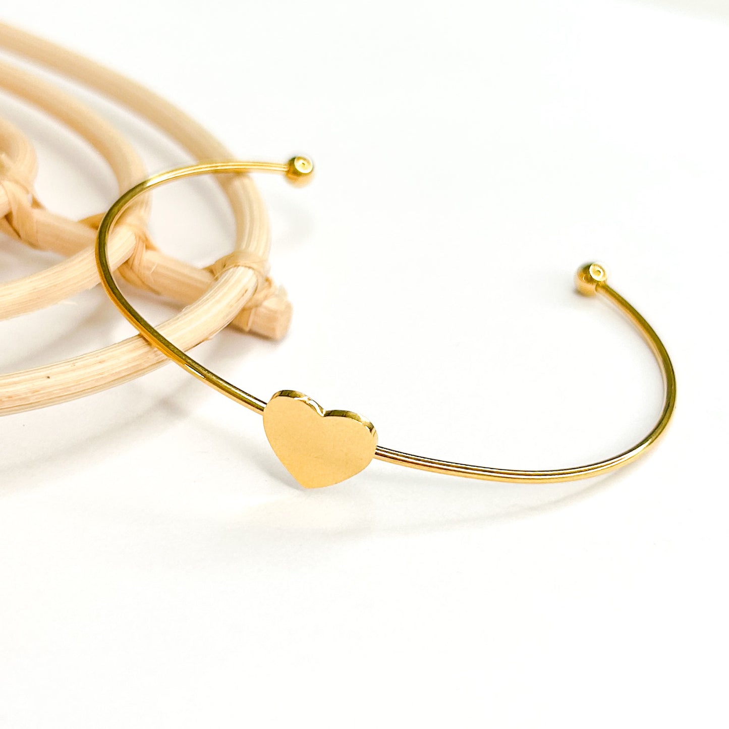 Heart Cuff - 18K Gold Filled