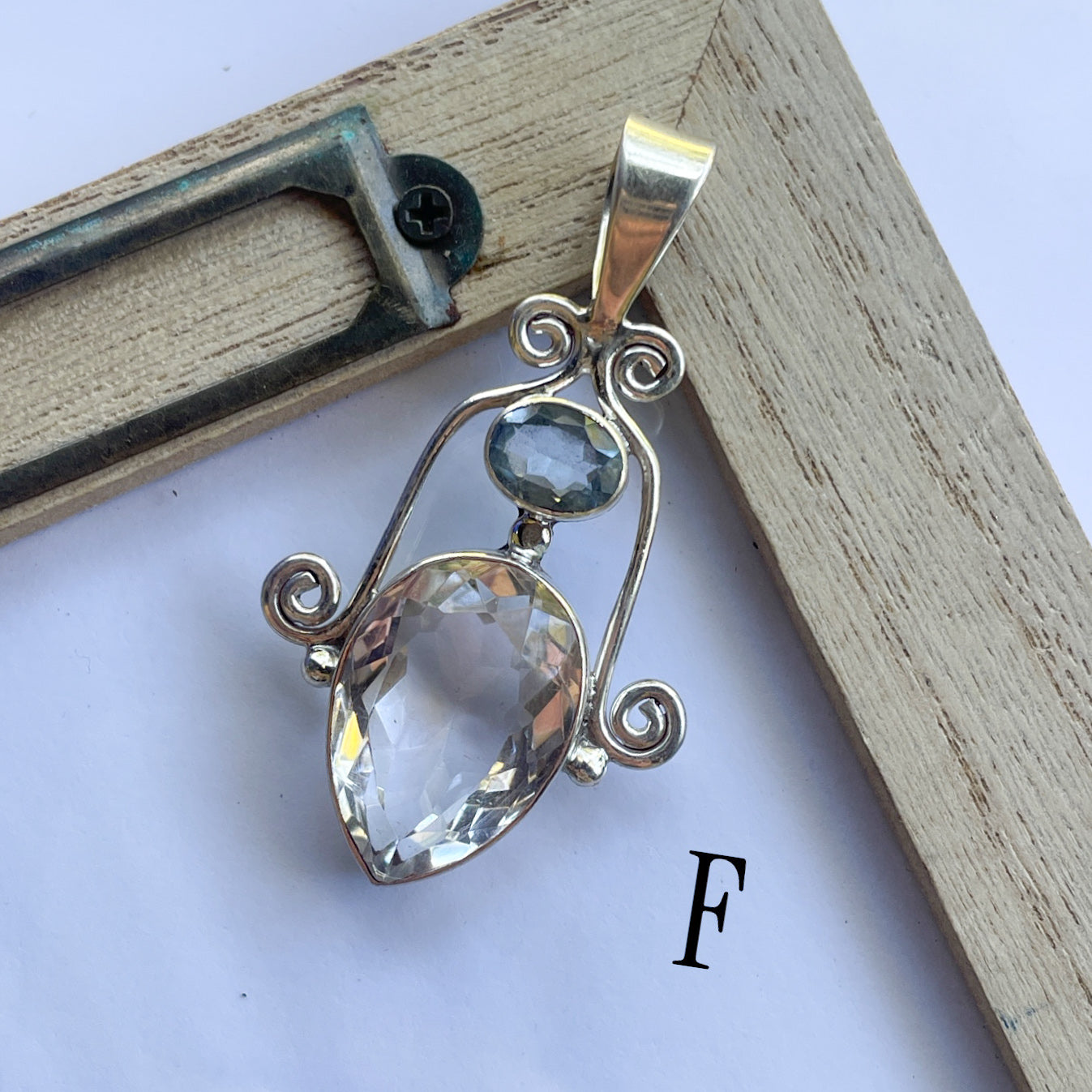 Unique Random Gemstone Pendants - Solid Sterling Silver