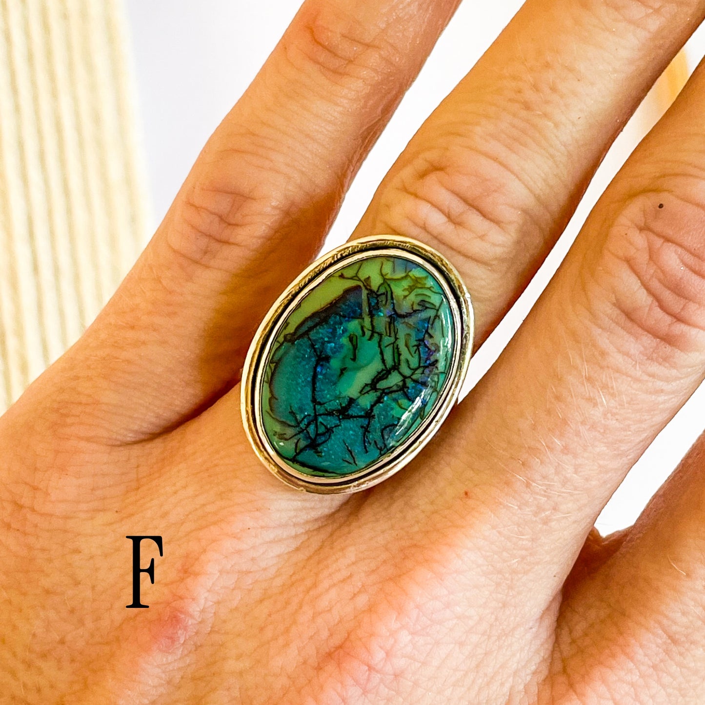 Monarch Sterling Opal Rings - Solid Sterling Silver