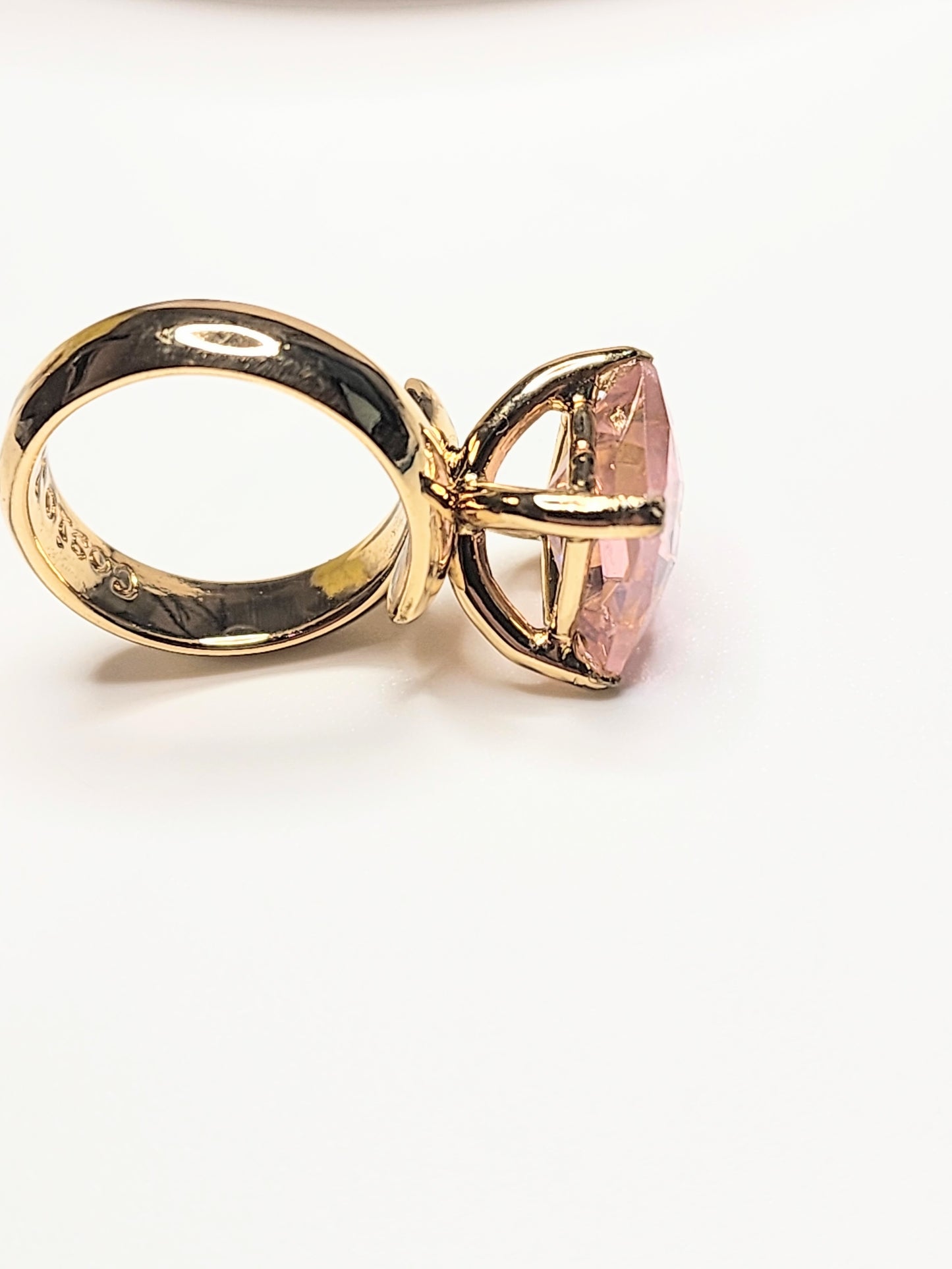 Pink Cushion  Prong RIng - Alchemia