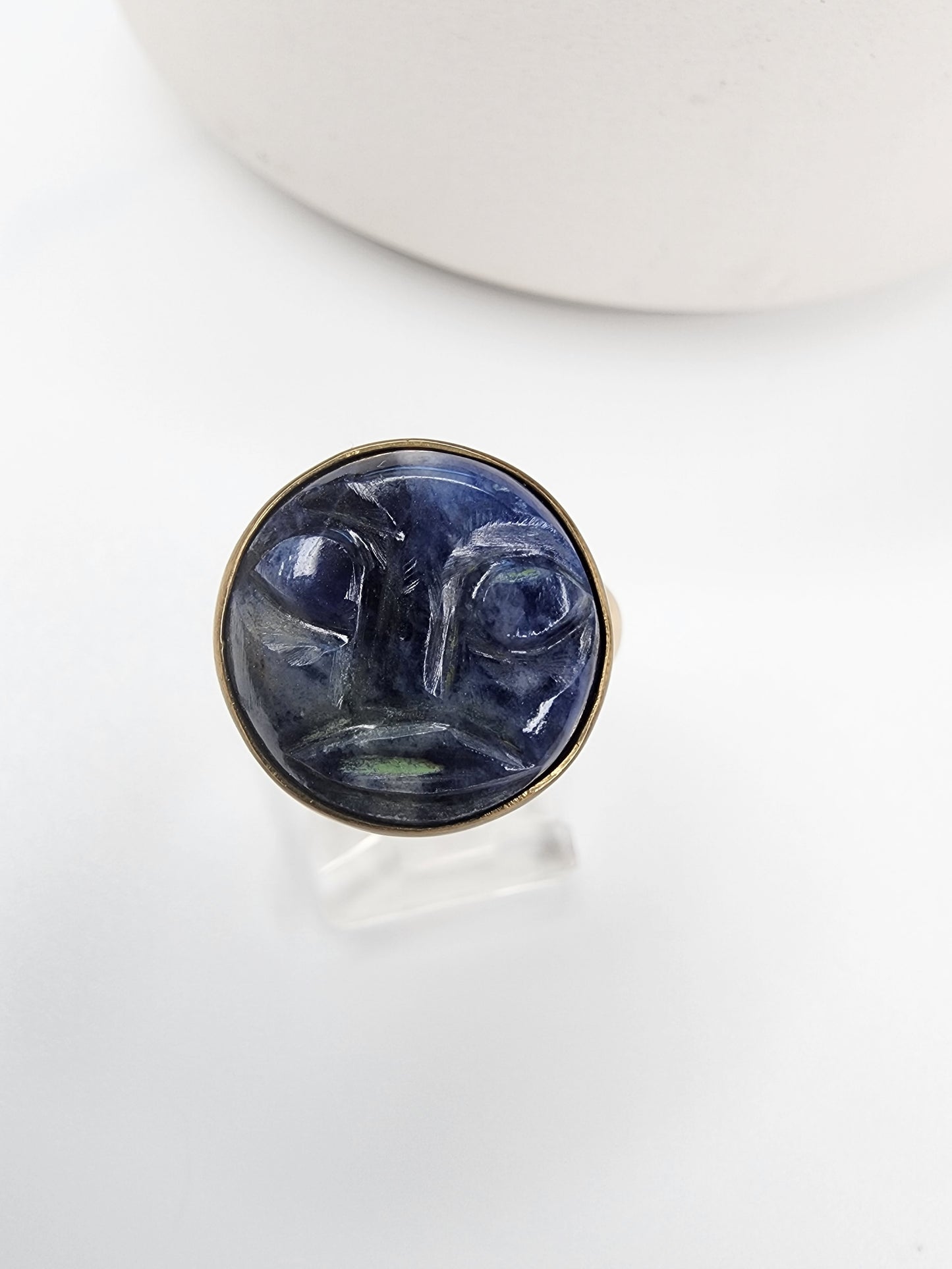 Polka Dot Face Adjustable Ring - Alchemia