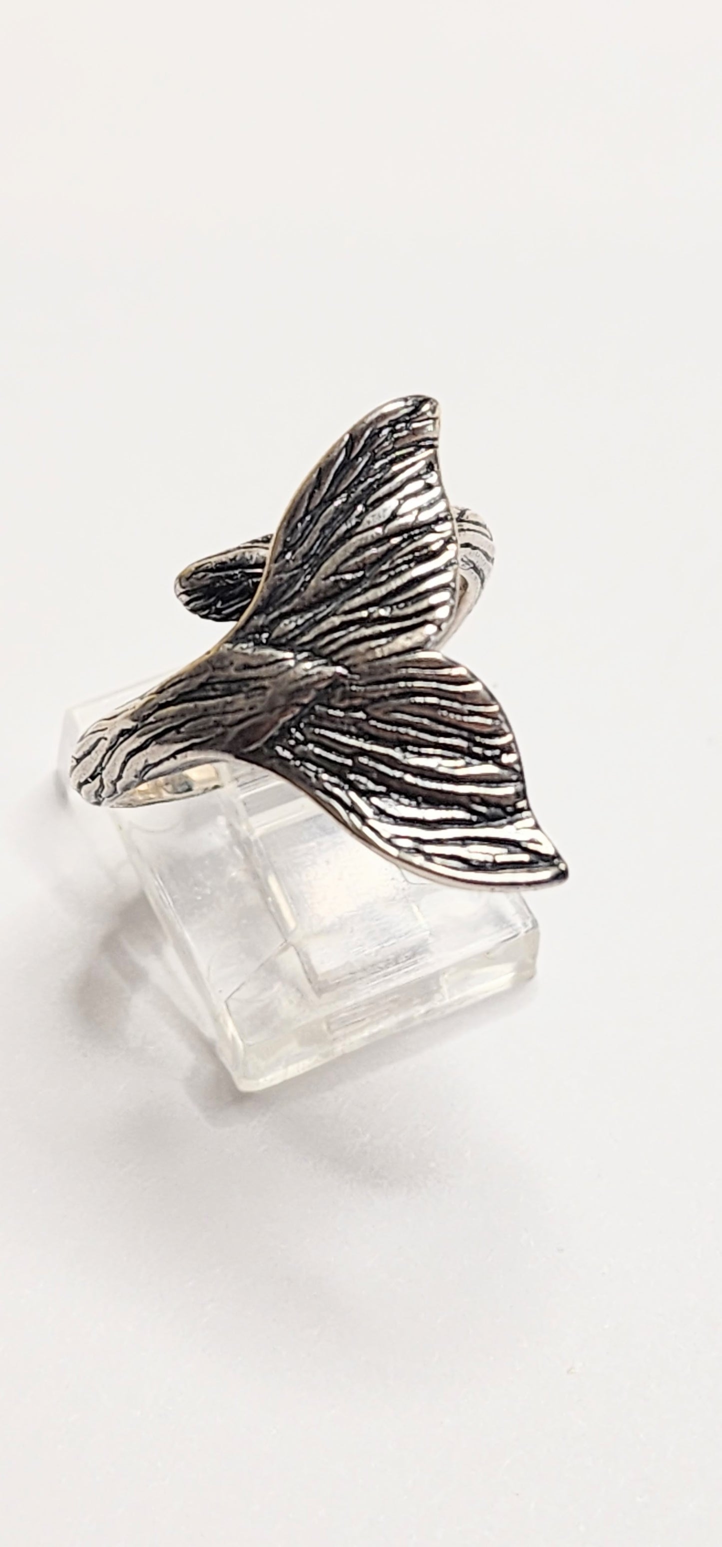 Mermaid Tail Wrap Ring - Solid Sterling Silver