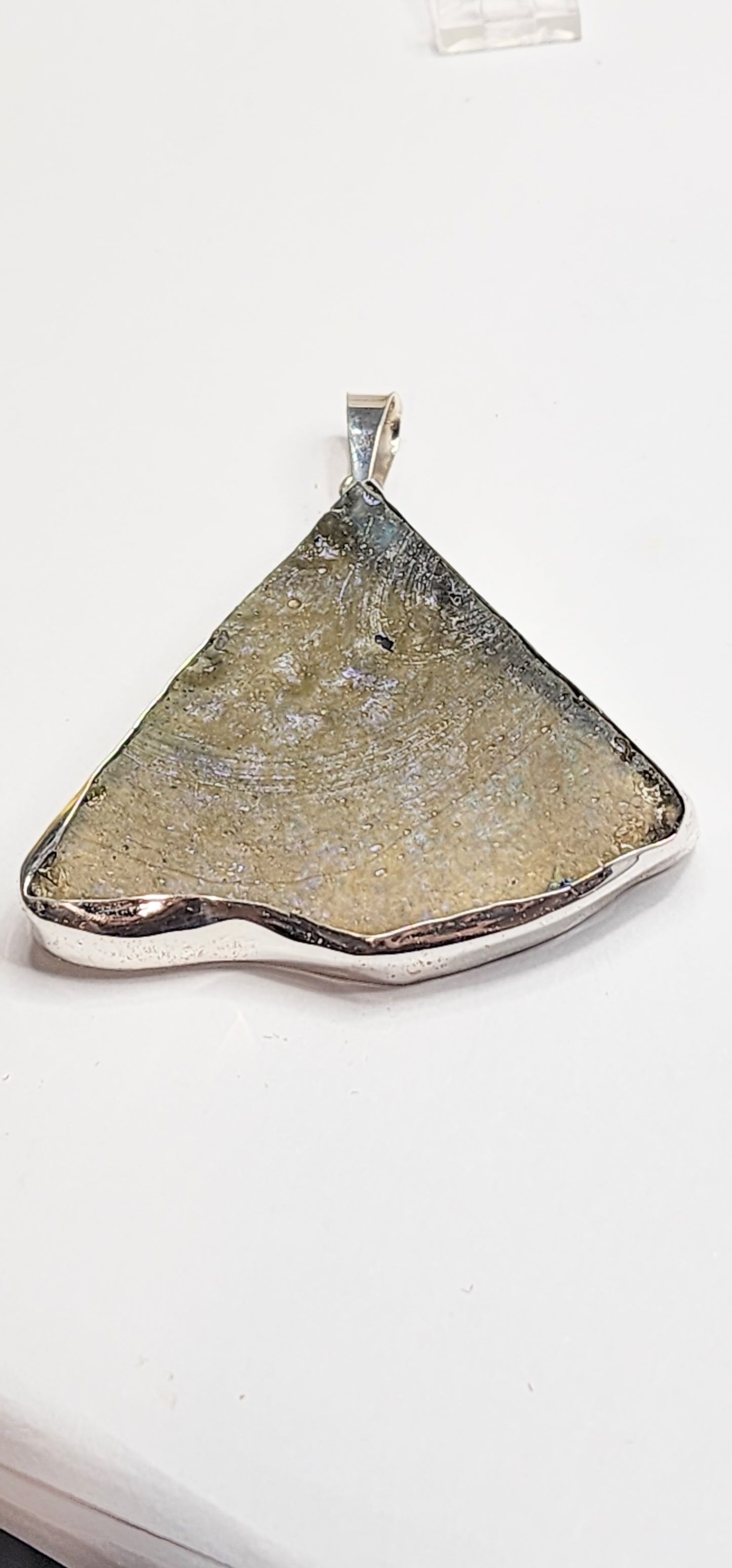 Roman Glass Pendant - Both Metals
