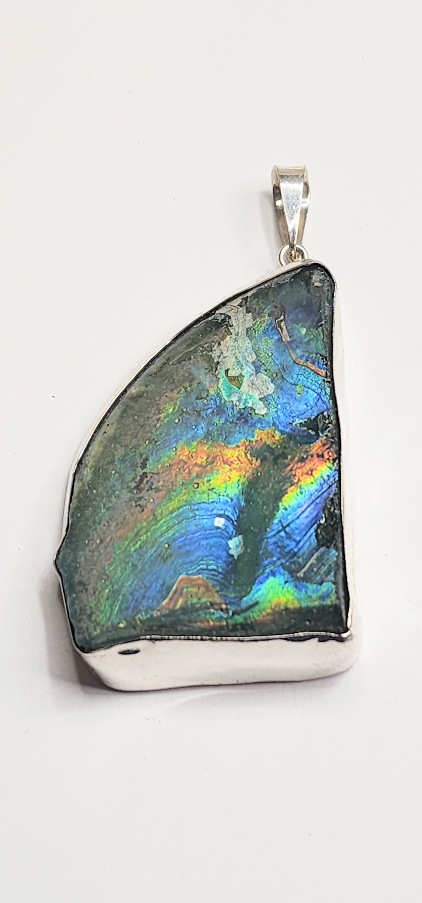 Roman Glass Pendant - Both Metals